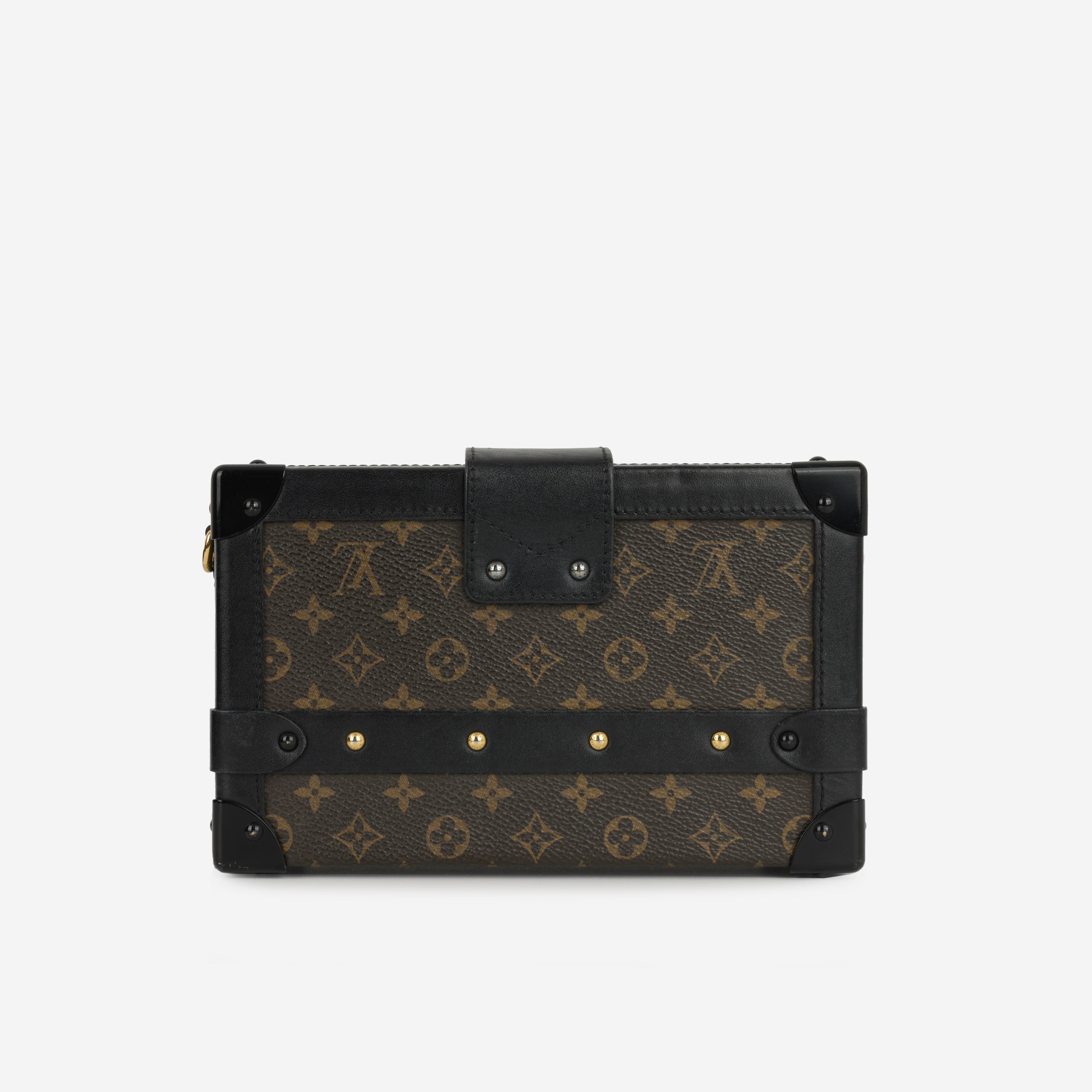 Louis Vuitton Petite Malle - Monogram Canvas / Black Trim | Gold Hardware