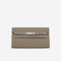 Hermès Kelly To Go Wallet - Etoupe Epsom | Palladium Hardware