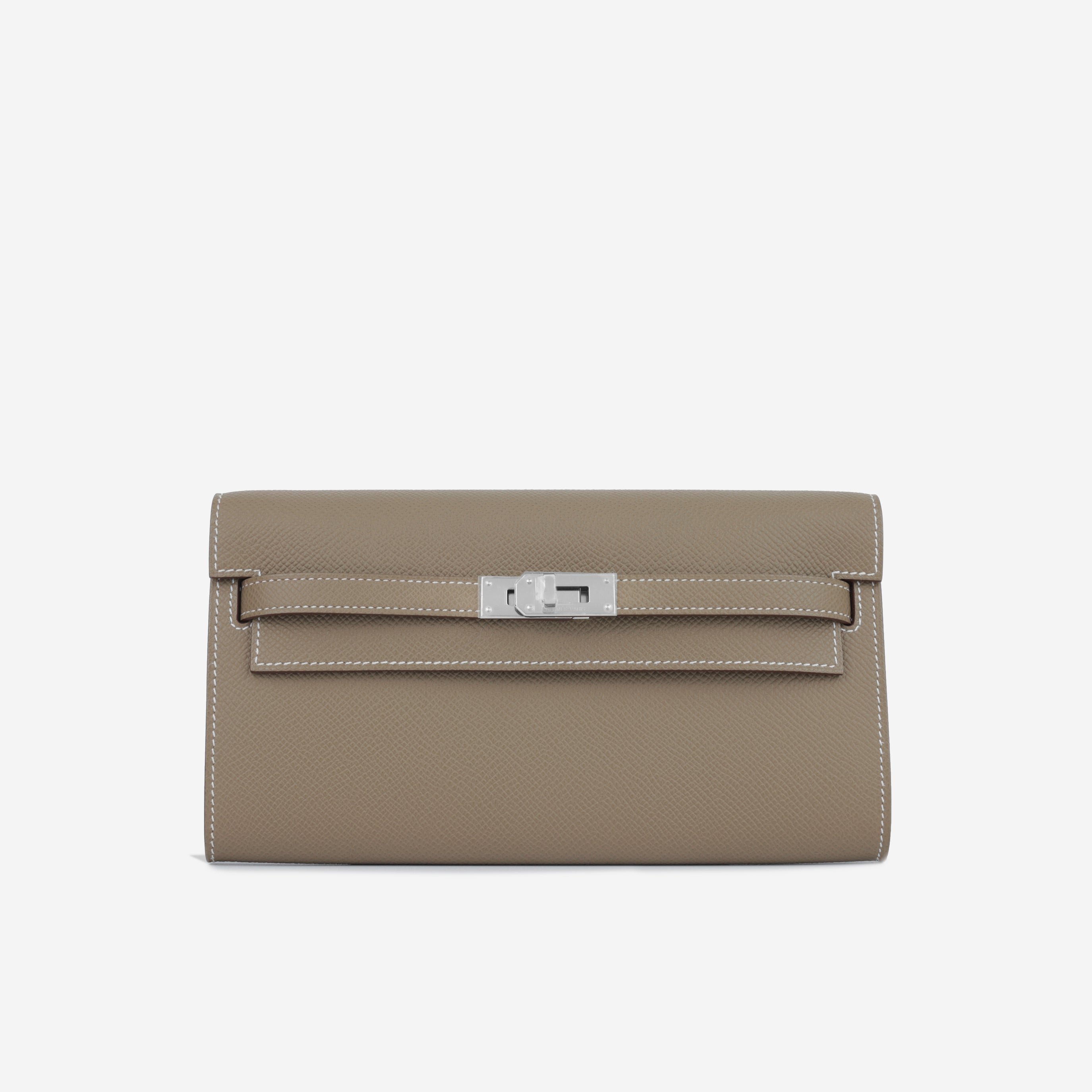 Hermès Kelly To Go Wallet - Etoupe Epsom | Palladium Hardware