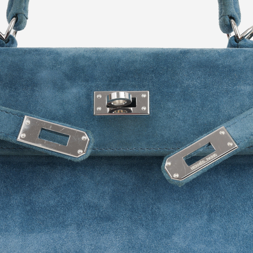 Hermès Kelly 25 - Bleu Thalassa Doblis | Palladium Hardware