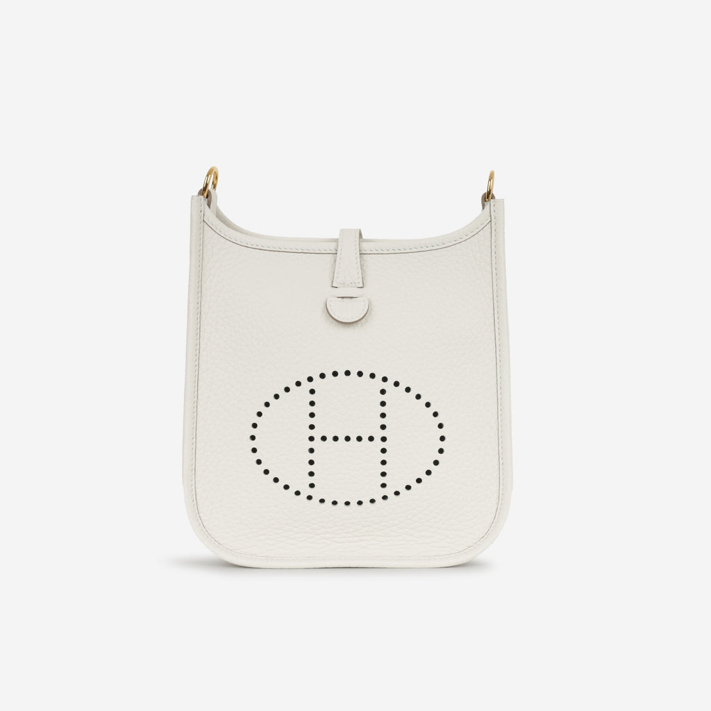 Hermès Evelyne TPM - Gris Pale Clemence | Gold Hardware