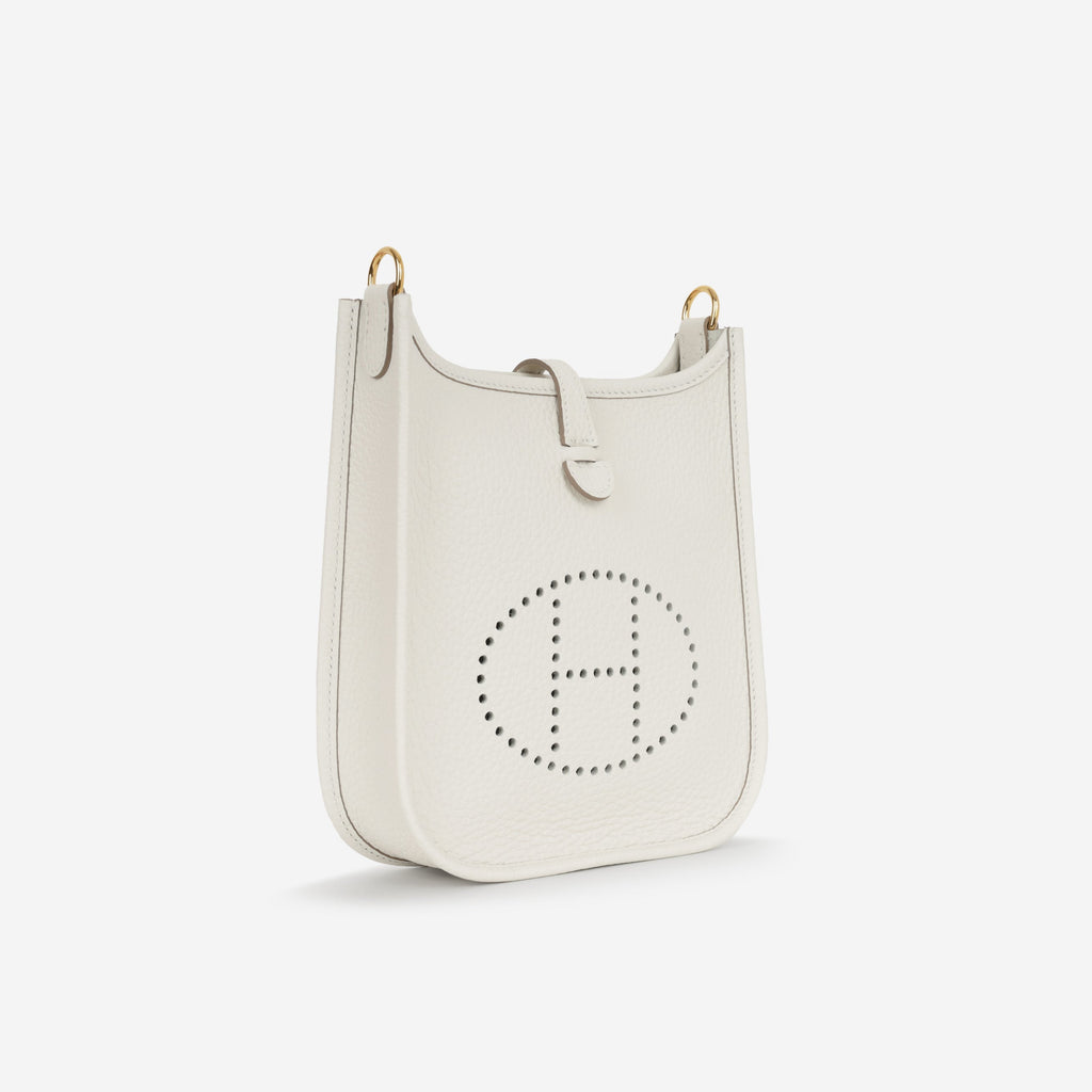 Hermès Evelyne TPM - Gris Pale Clemence | Gold Hardware