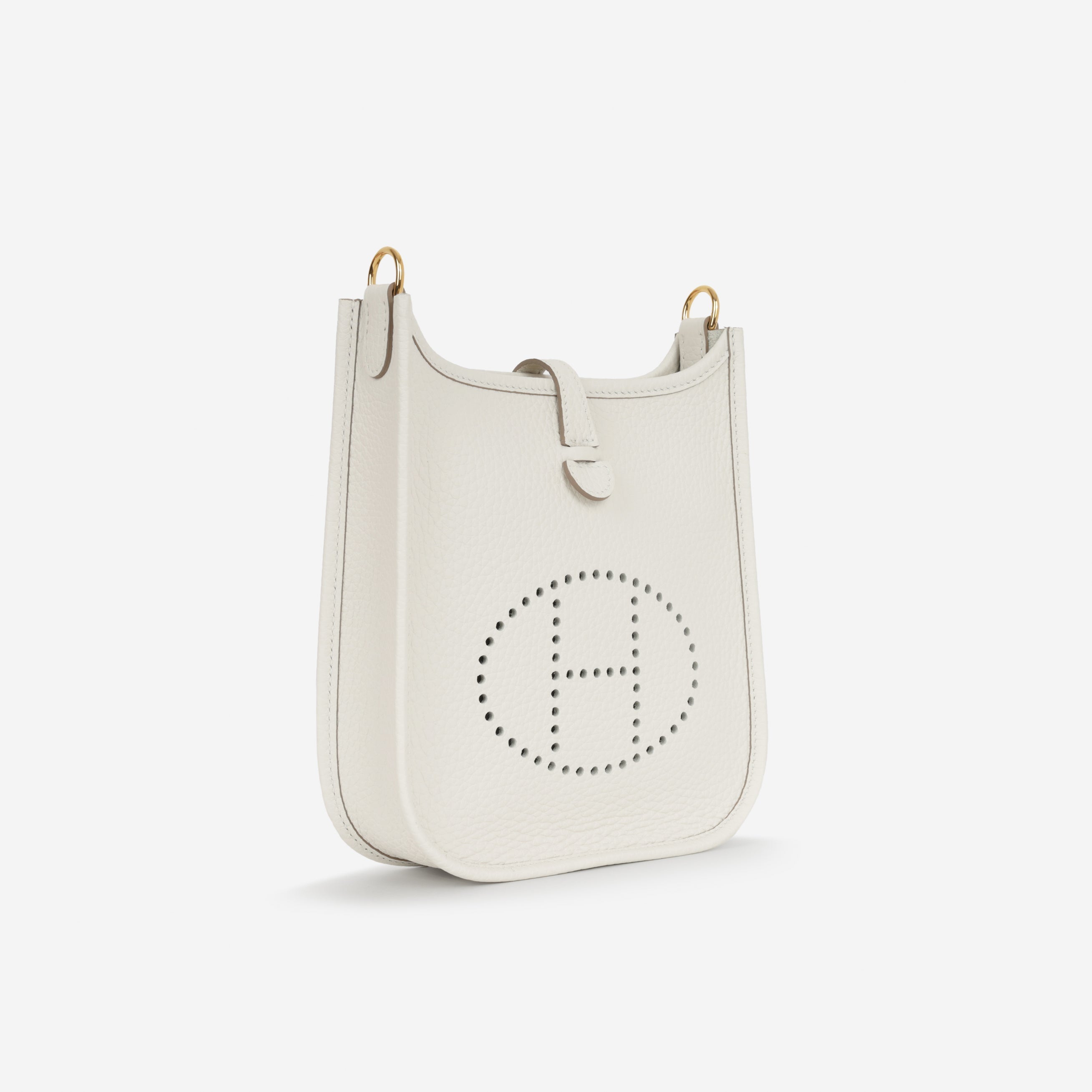 Hermès Evelyne TPM - Gris Pale Clemence | Gold Hardware
