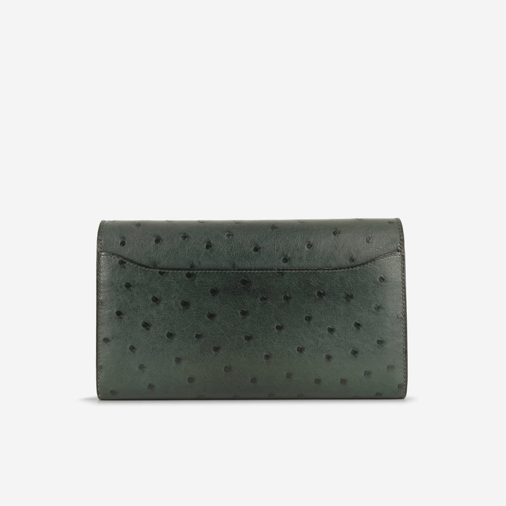 Hermès Constance To Go - Vert Titien Ostrich | Gold Hardware
