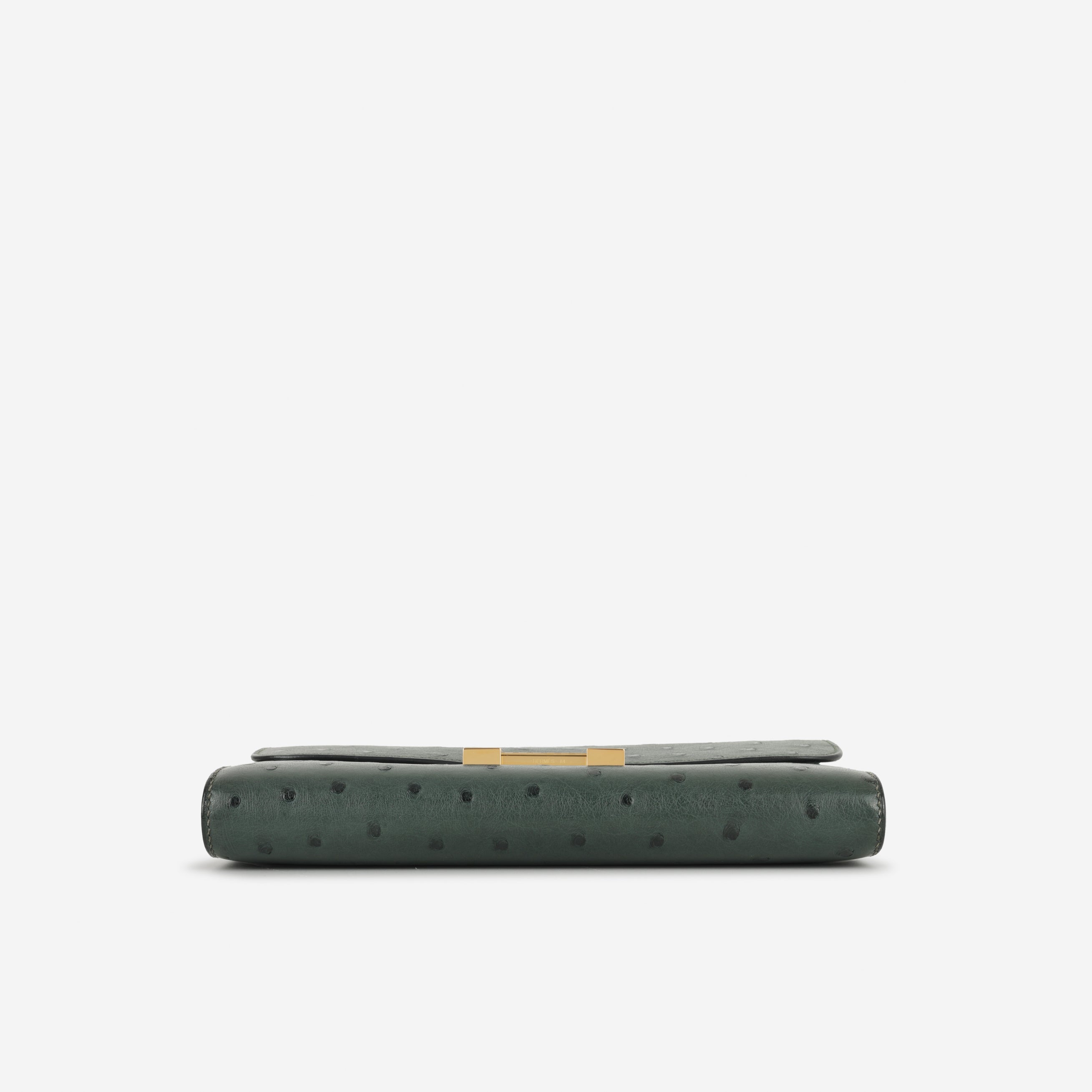 Hermès Constance To Go - Vert Titien Ostrich | Gold Hardware