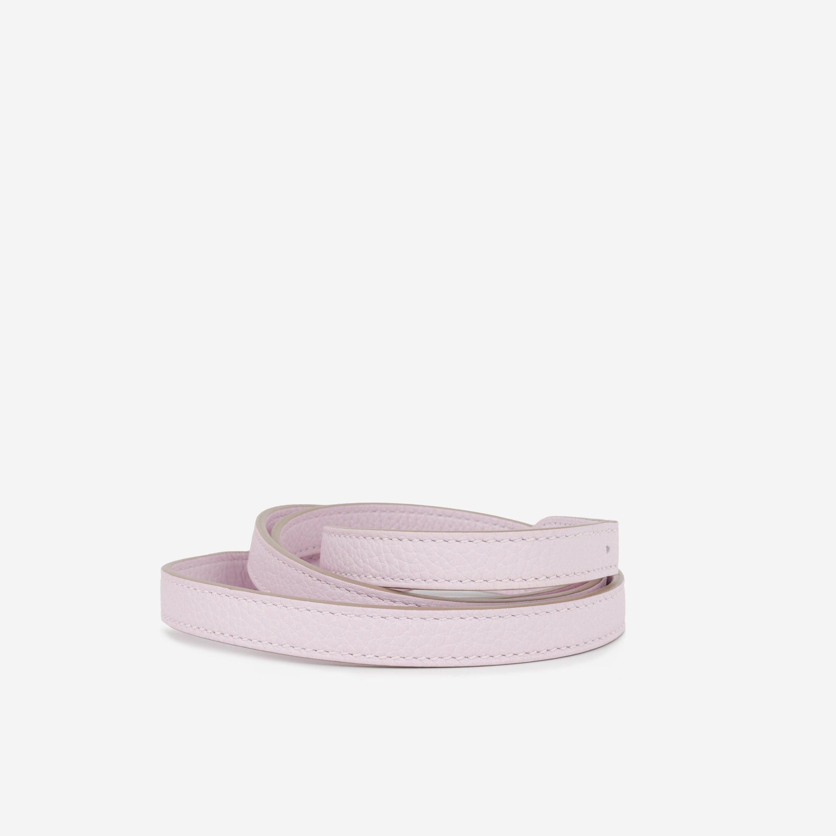 Hermès Halzan 25 Verso - Mauve Pale Clemence / Gold Swift | Palladium Hardware