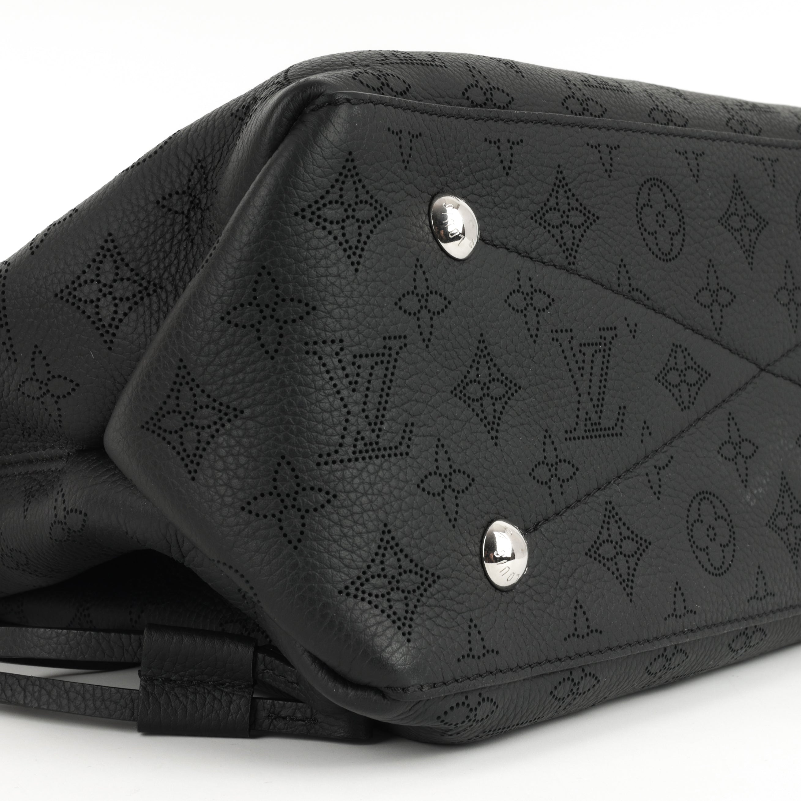 Louis Vuitton Bella Tote - Black Mahina | Silver Hardware