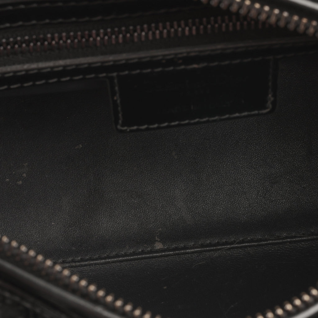Dior Medium Lady Dior  - Dark Grey Metallic Microcannage | Ruthenium Hardware