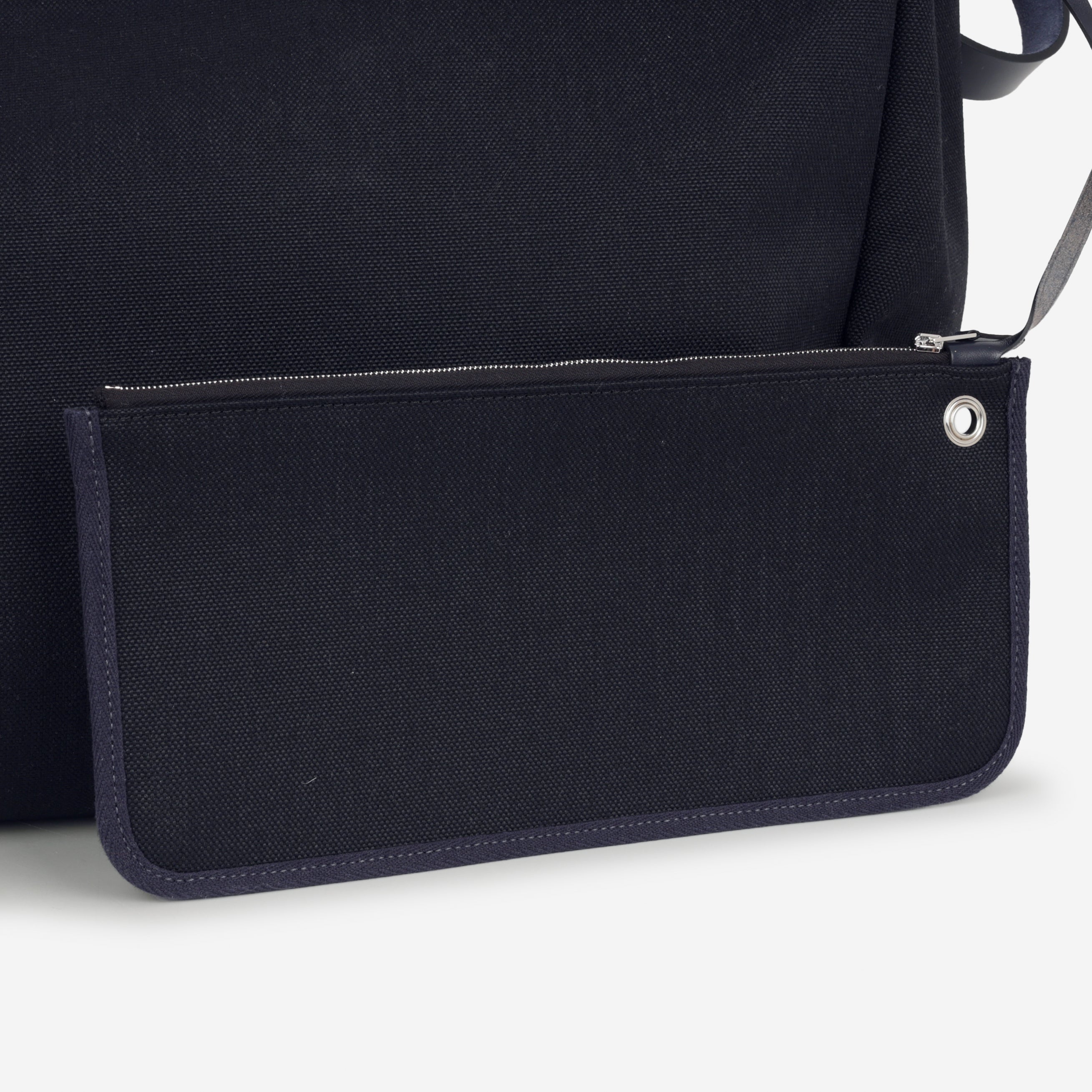 Hermès Herbag Zip Cabine Bag - Bleu Indigo / Noir Hunter | Palladium Hardware