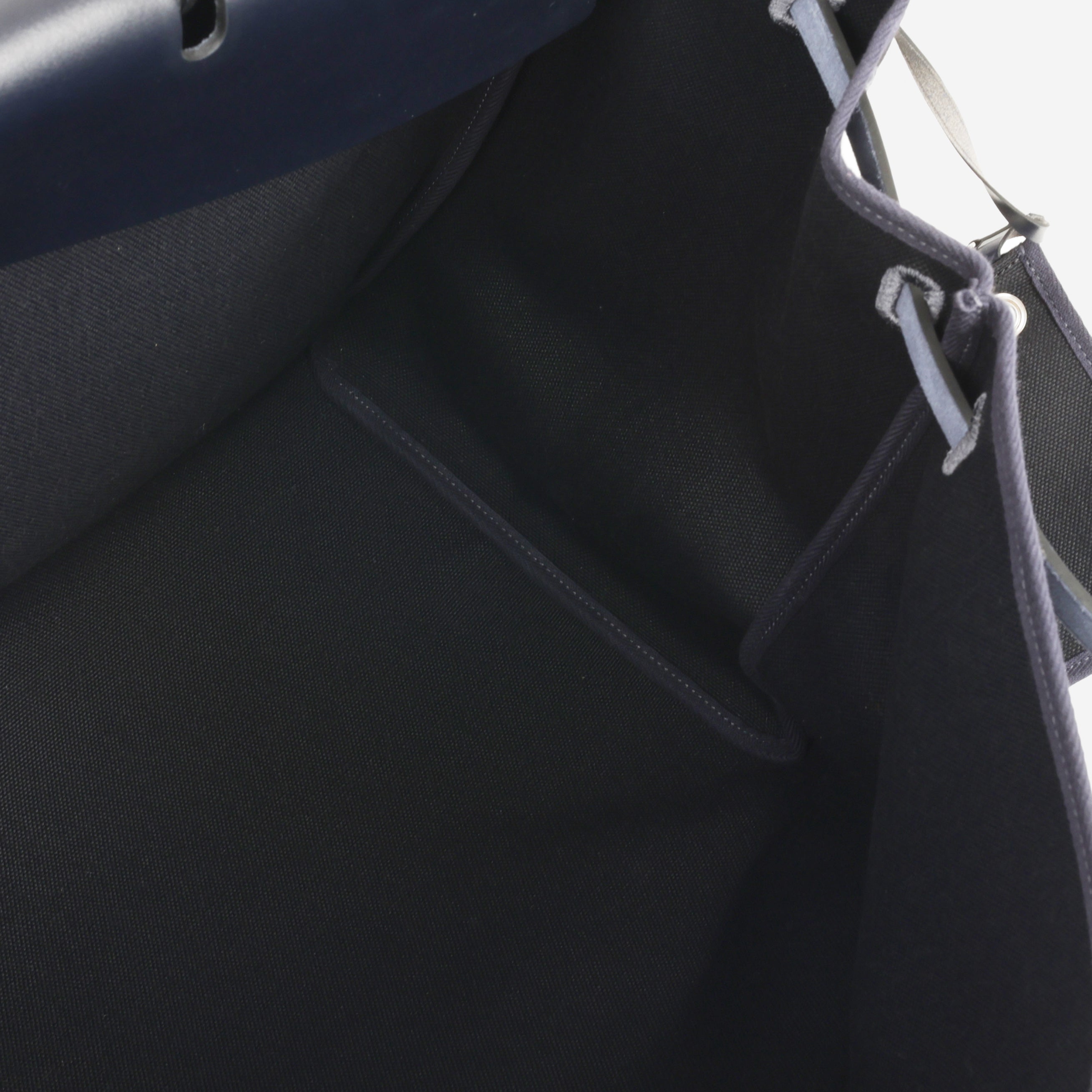 Hermès Herbag Zip Cabine Bag - Bleu Indigo / Noir Hunter | Palladium Hardware