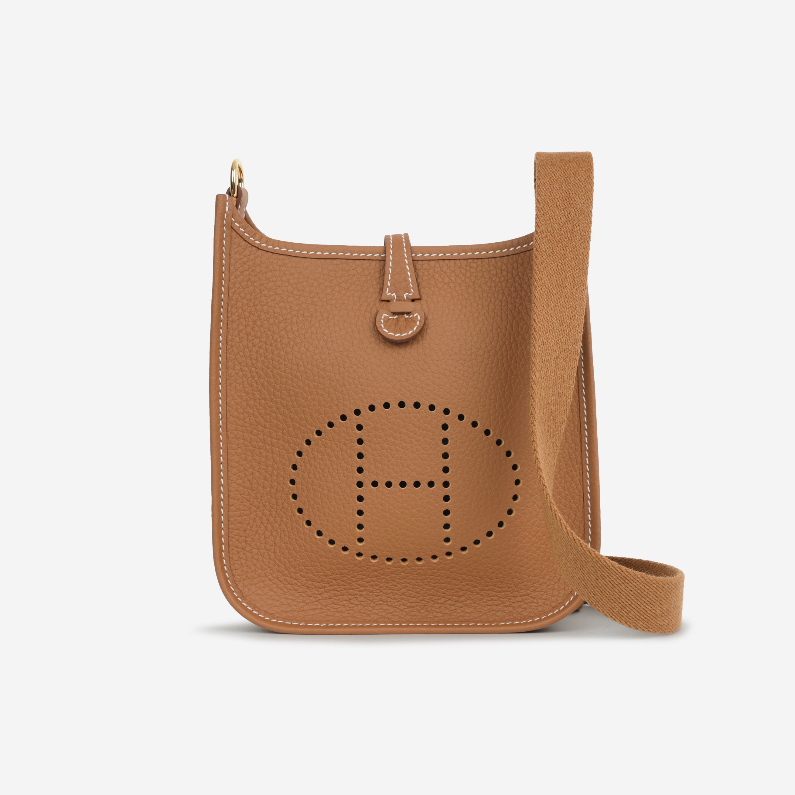 Hermès Mini Evelyne 16  - Gold Clemence | Gold Hardware