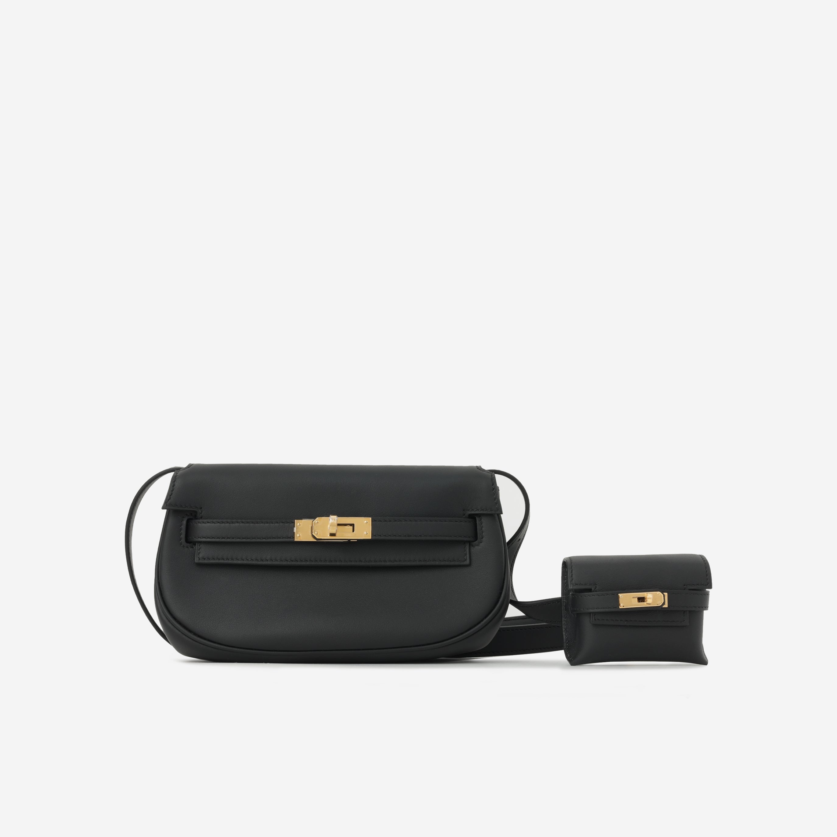 Hermès Kelly Moove - Black Swift | Gold Hardware