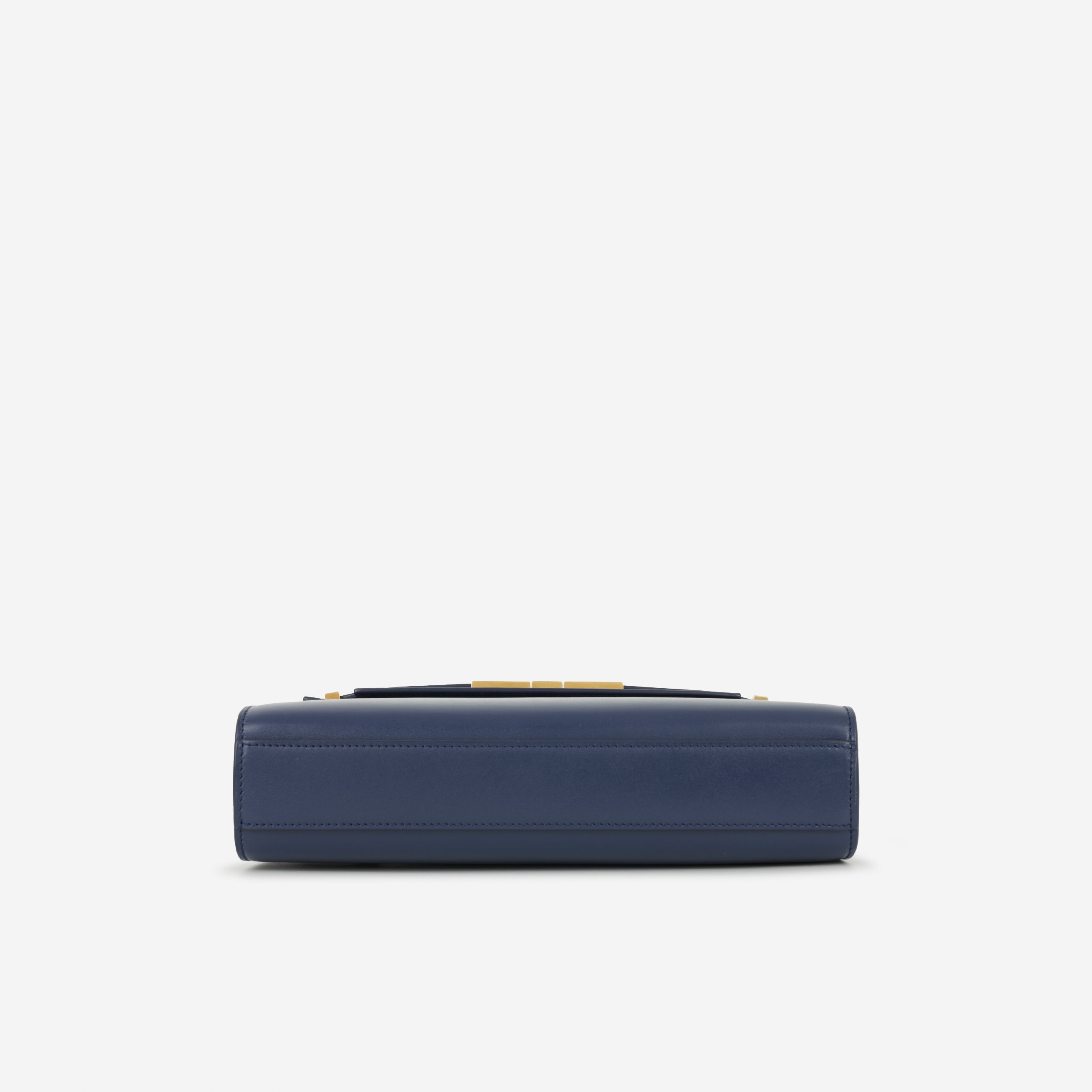 Saint Laurent Manhattan Shoulder Bag - Navy Smooth Calfskin | Gold Hardware