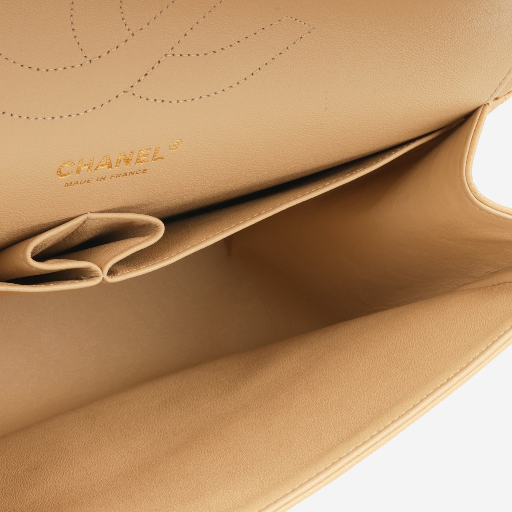 Chanel Classic Jumbo Double Flap - Beige Caviar | Gold Hardware