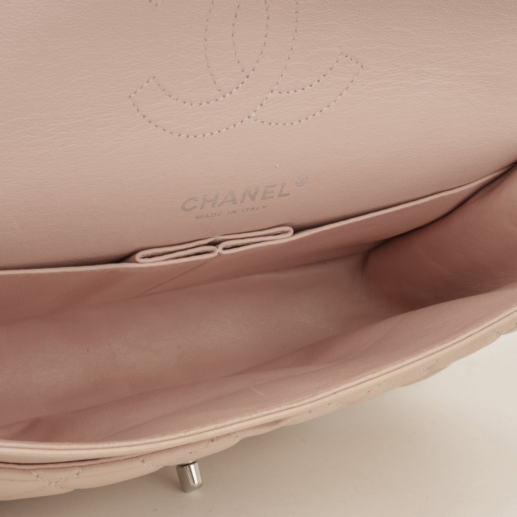 Seasonal Medium Flap Bag - Pink Lambskin | Silver Hardware