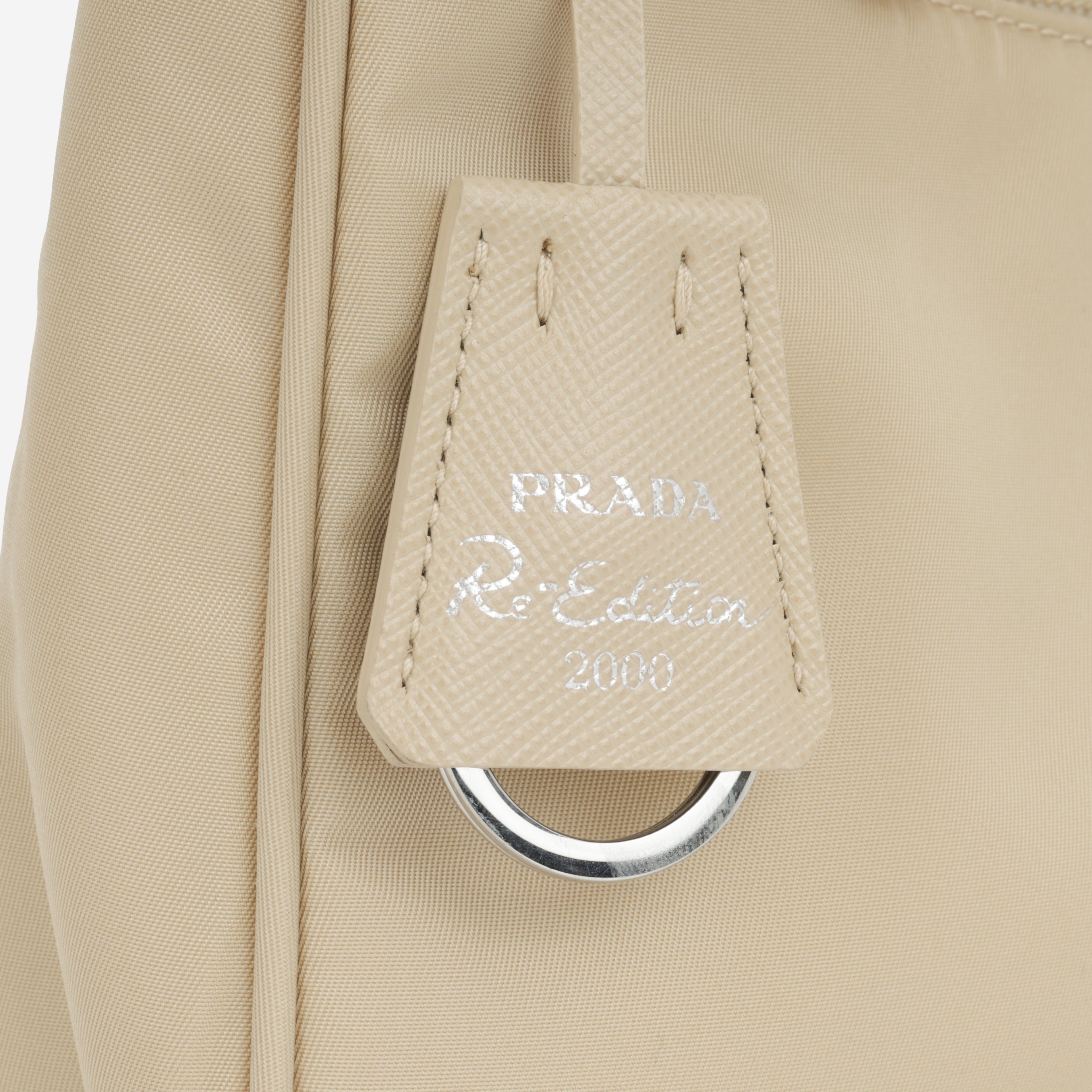 Prada Re-Edition 2000- Beige Nylon | Silver Hardware