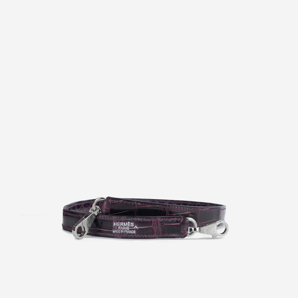 Hermès Kelly 40 - Amethyst Crocodile Porosus | Palladium Hardware