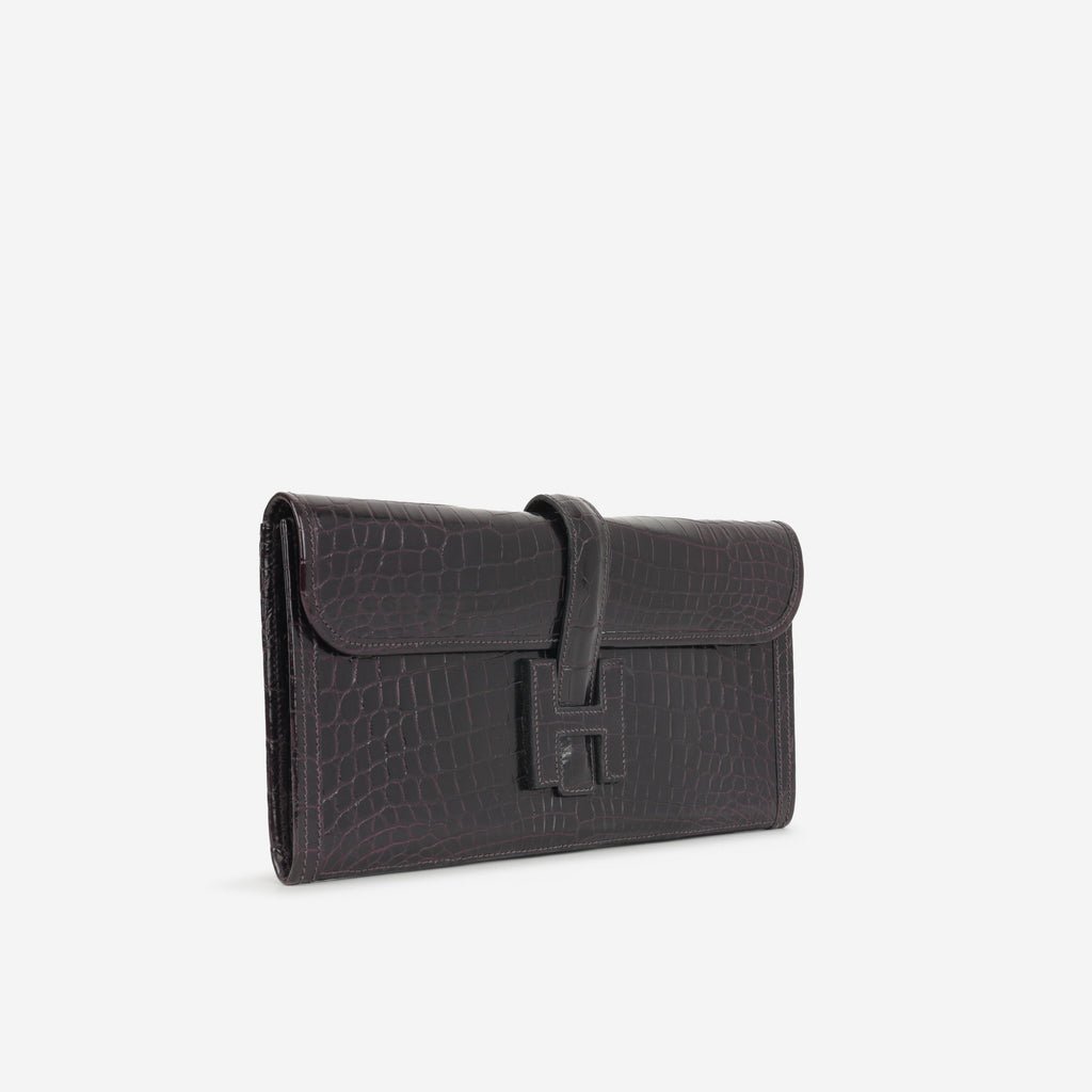 Hermès Jige Clutch 29 - Iris Crocodile Niloticus