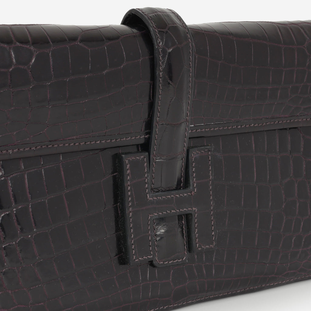 Hermès Jige Clutch 29 - Iris Crocodile Niloticus