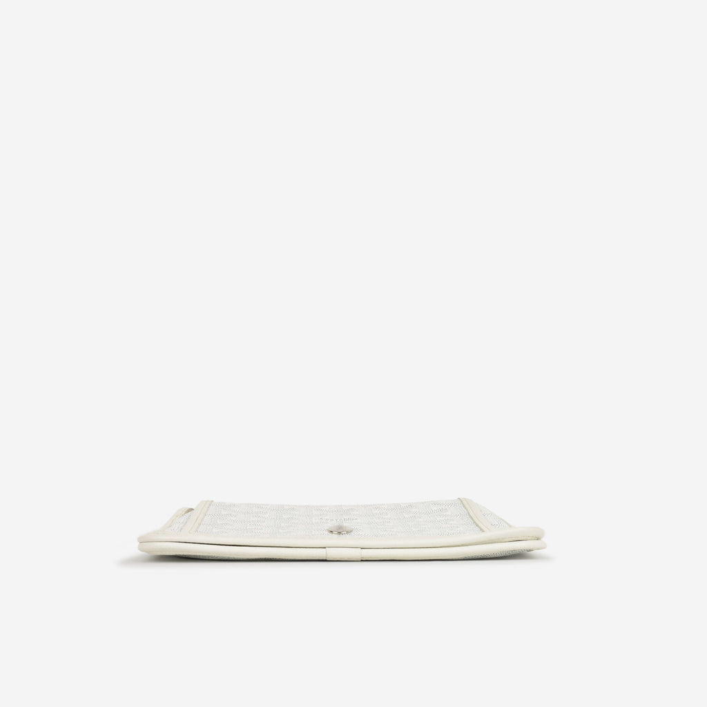 Goyard Plumet Pocket Wallet - White Goyardine | Palladium Hardware