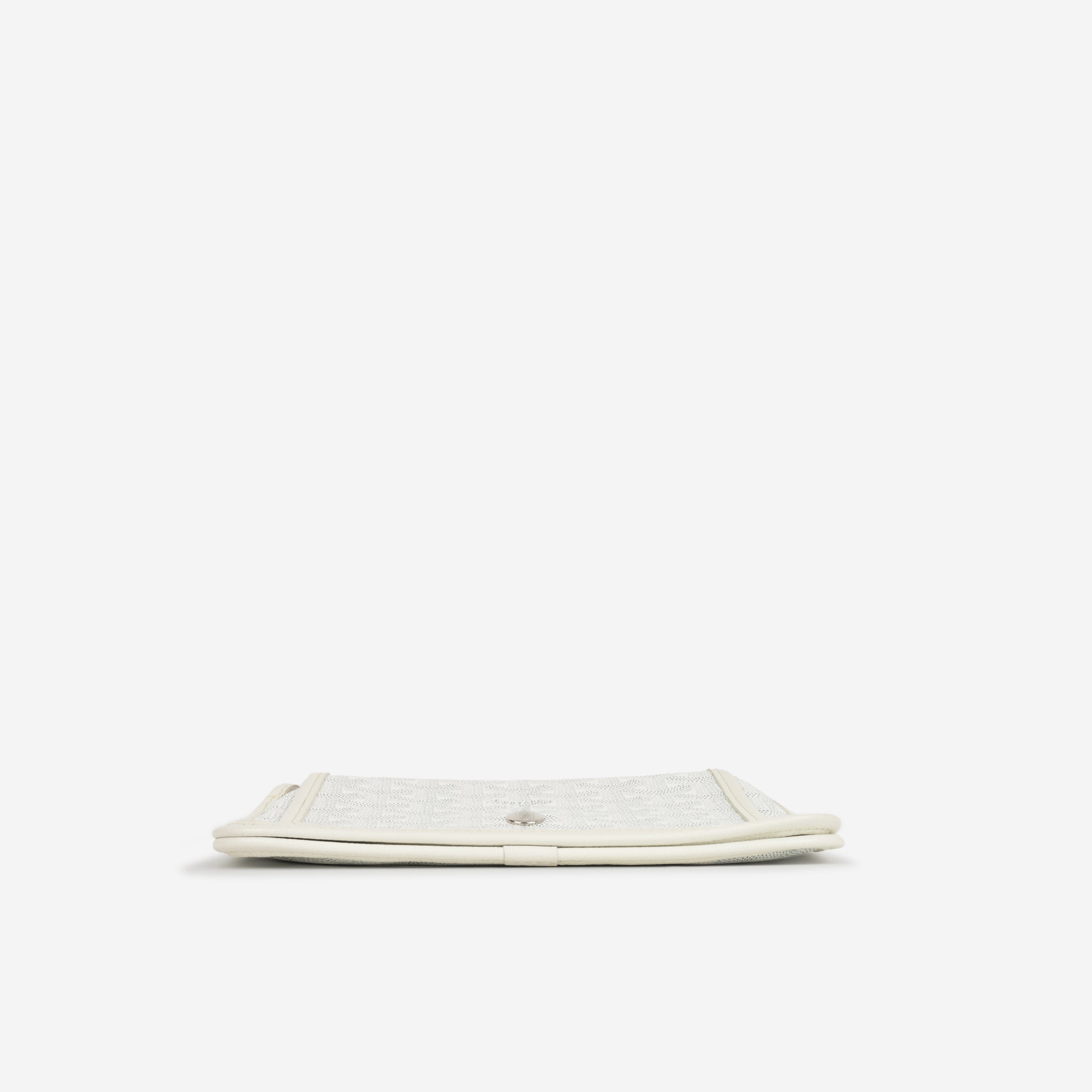 Goyard Plumet Pocket Wallet - White Goyardine | Palladium Hardware