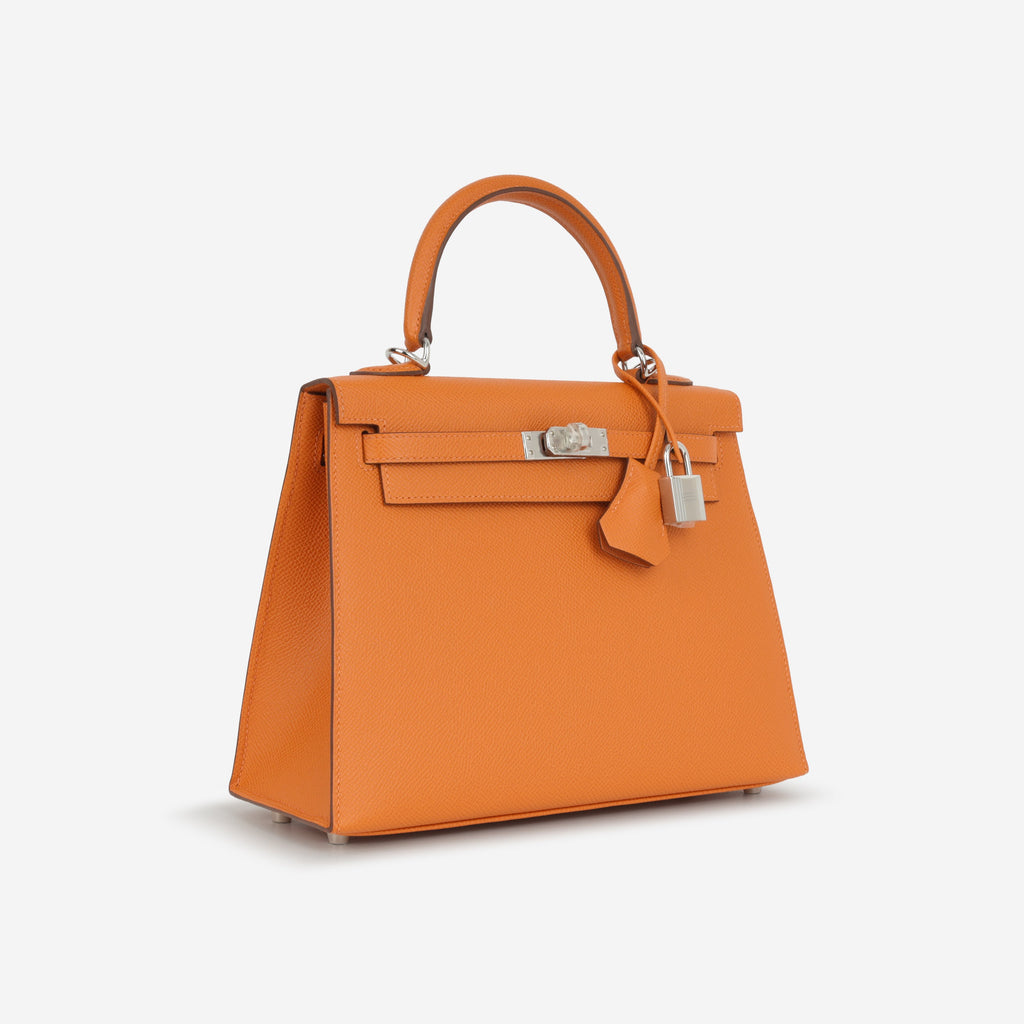 Hermès Kelly 25 - Orange Epsom | Palladium Hardware