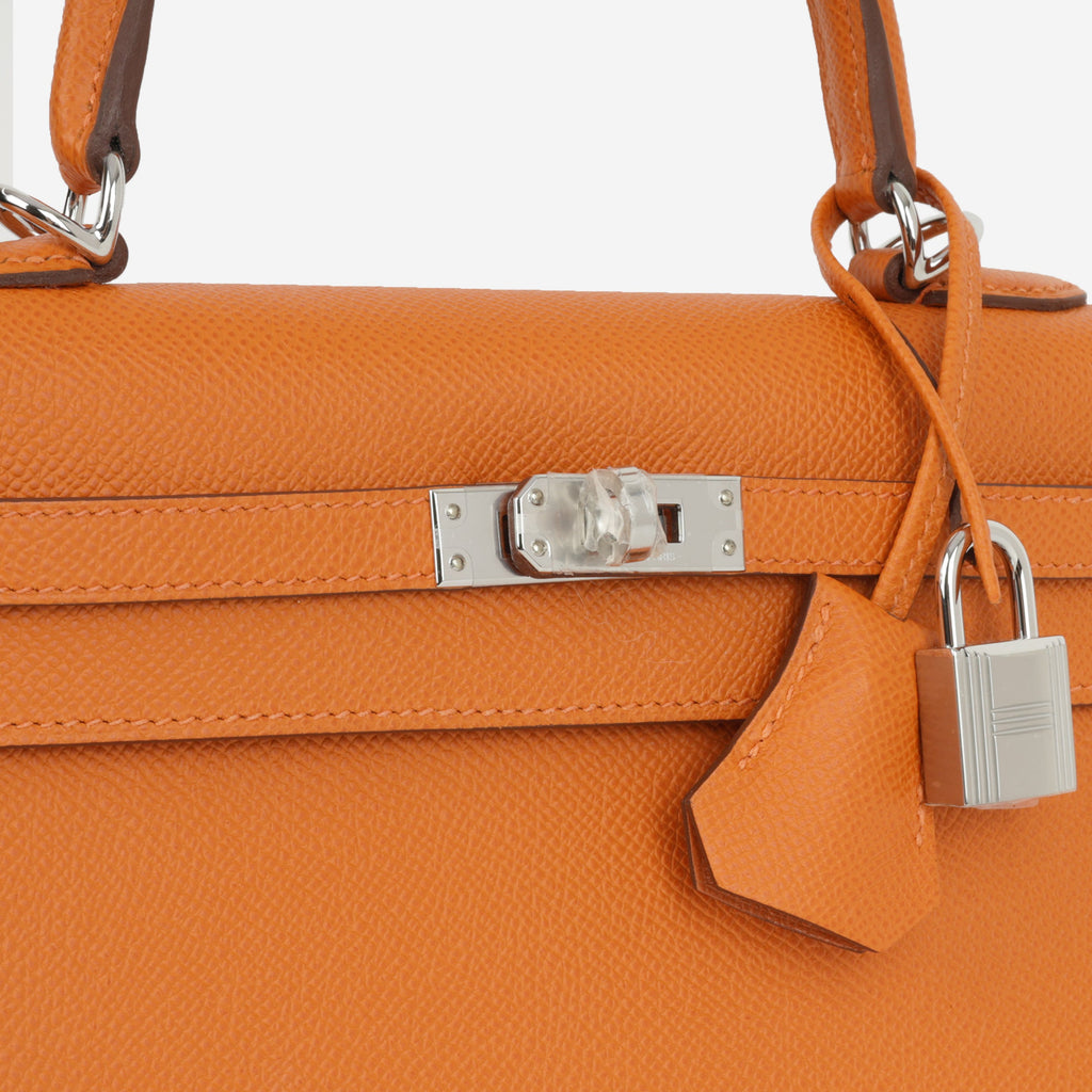 Hermès Kelly 25 - Orange Epsom | Palladium Hardware