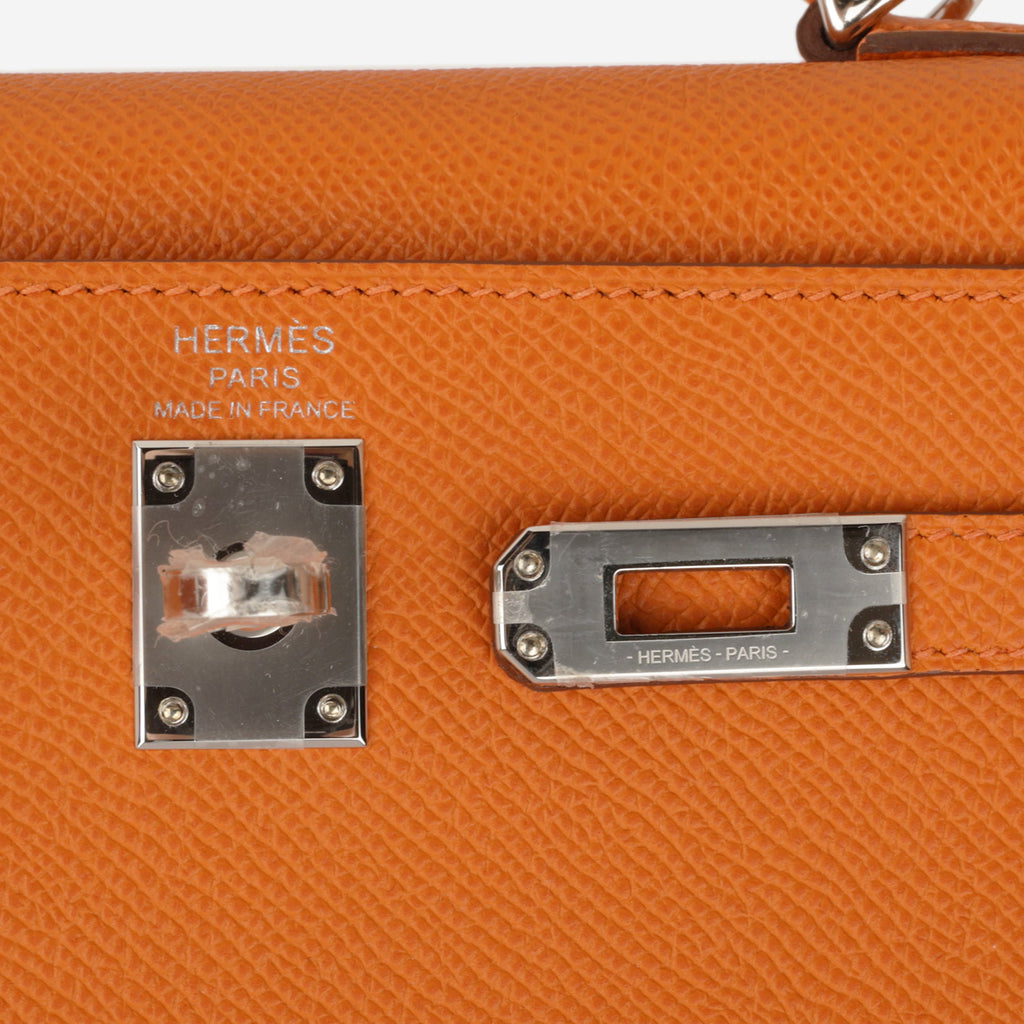 Hermès Kelly 25 - Orange Epsom | Palladium Hardware