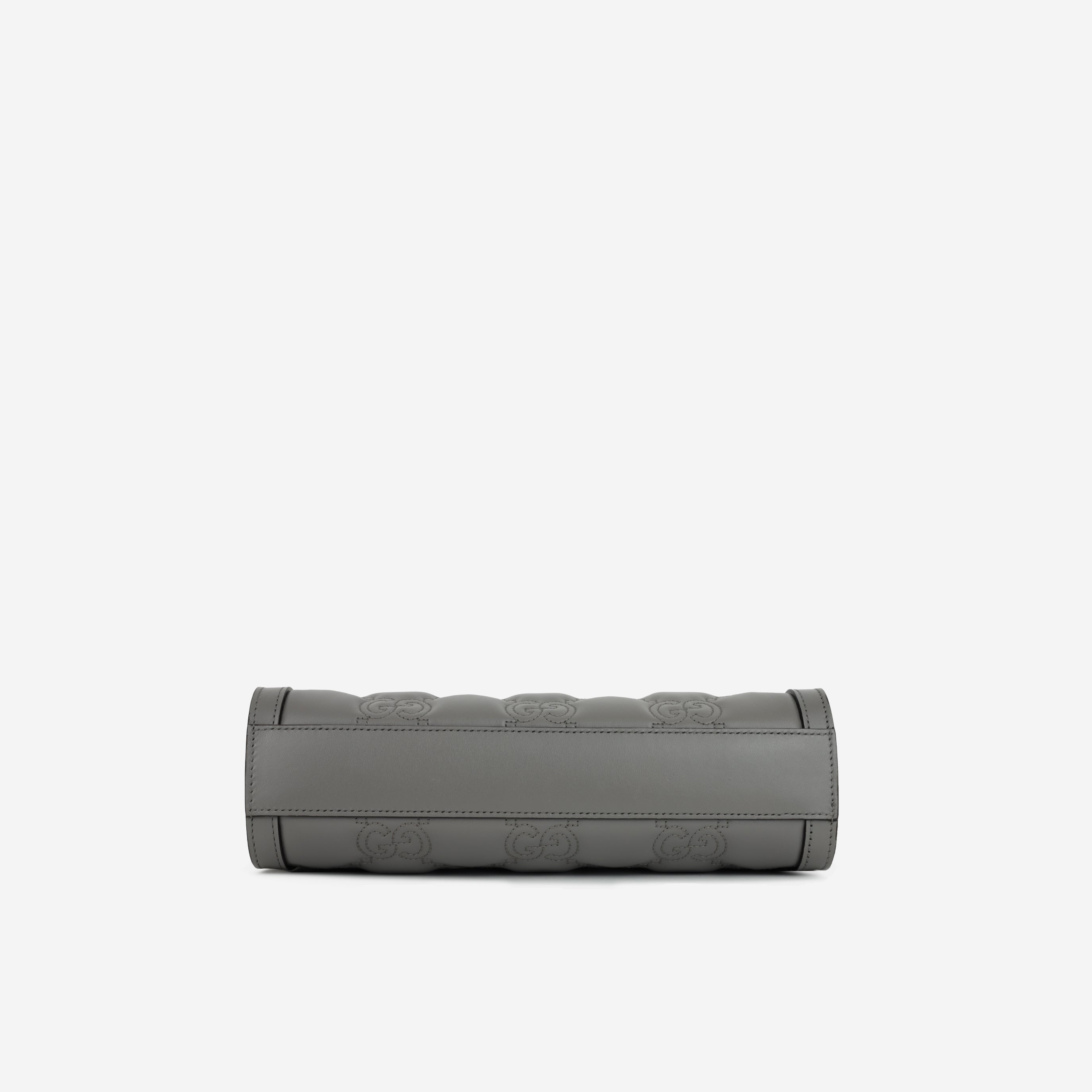 Gucci Ophidia Clasp Clutch on Chain - Grey GG Calfskin | Gold Hardware