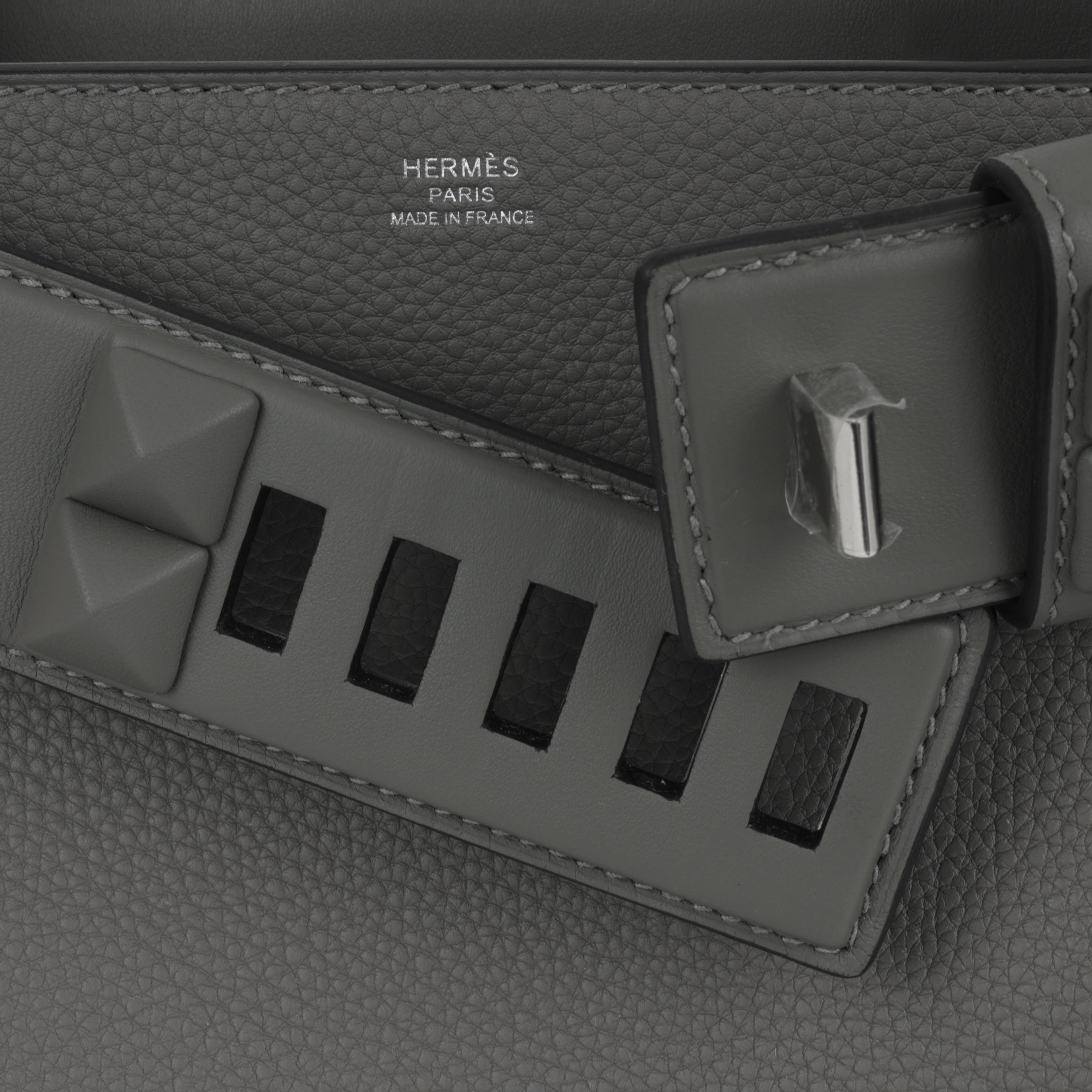 Hermès Medor Bag - Gris Meyer Togo / Swift | Palladium Hardware