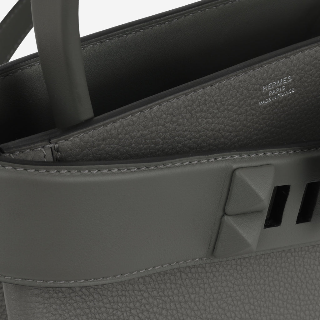 Hermès Medor Bag - Gris Meyer Togo / Swift | Palladium Hardware