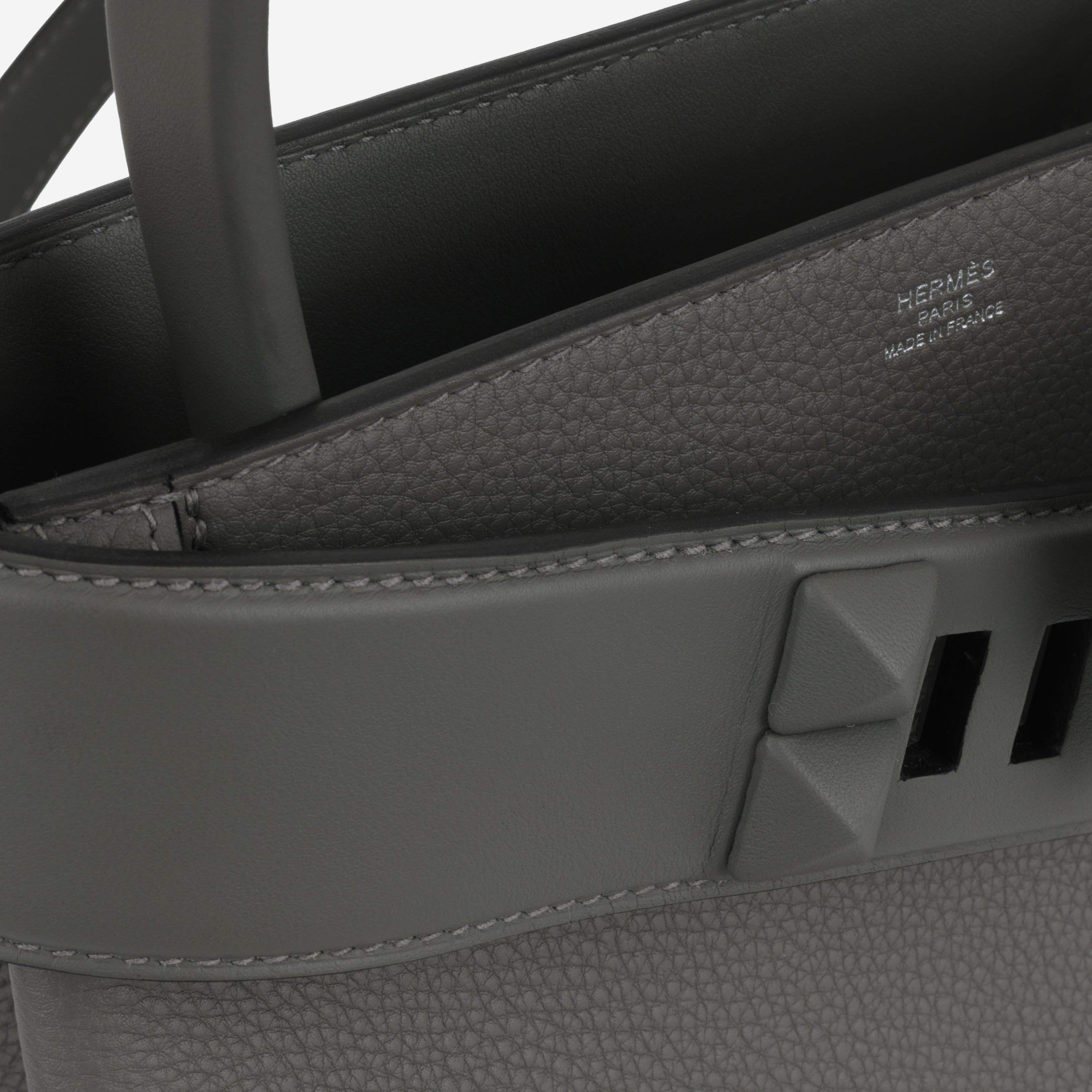 Hermès Medor Bag - Gris Meyer Togo / Swift | Palladium Hardware