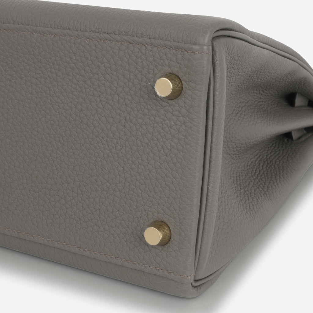 Hermès Kelly 28 - Gris Etain Togo | Gold Hardware