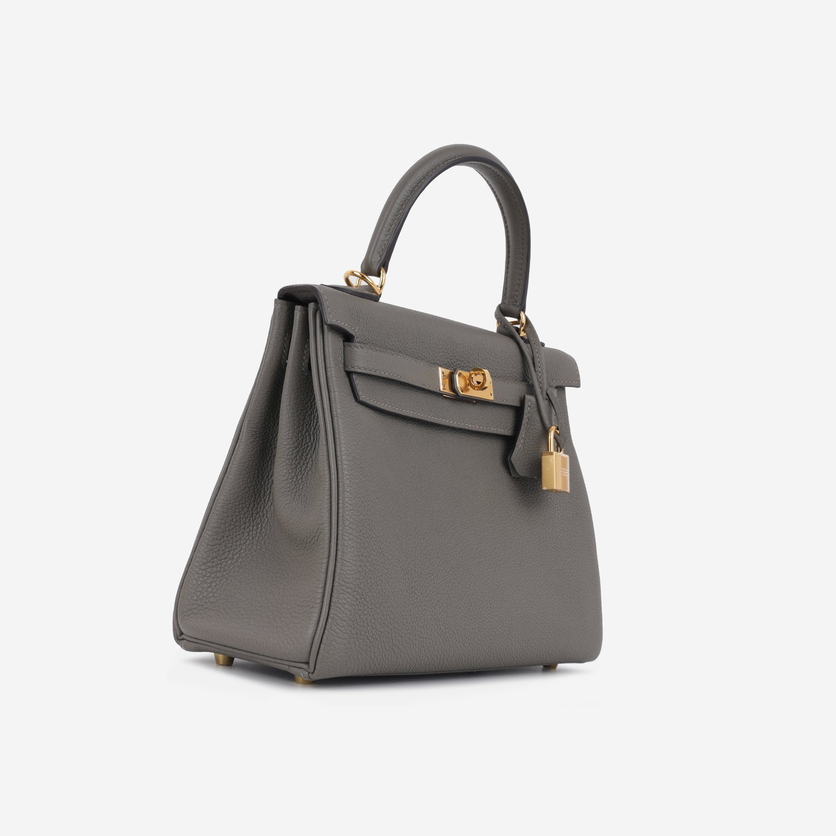 Hermès Kelly 25 - Gris Meyer Togo | Gold Hardware