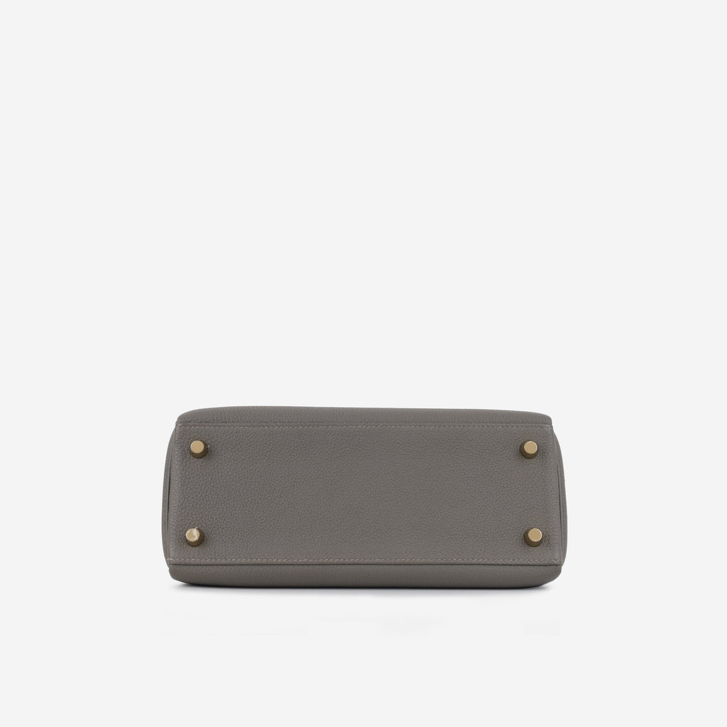 Hermès Kelly 25 - Gris Meyer Togo | Gold Hardware