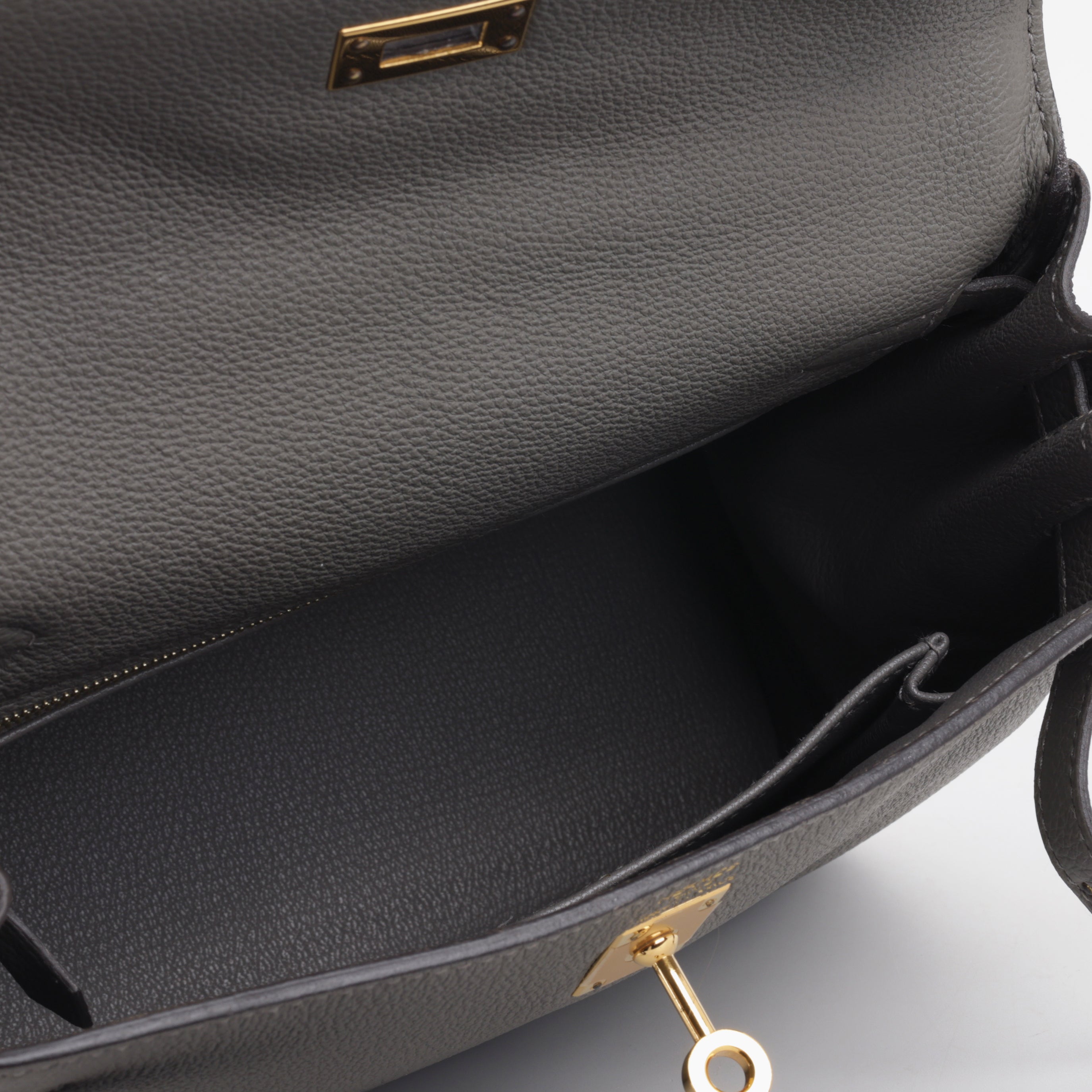 Hermès Kelly 25 - Gris Meyer Togo | Gold Hardware