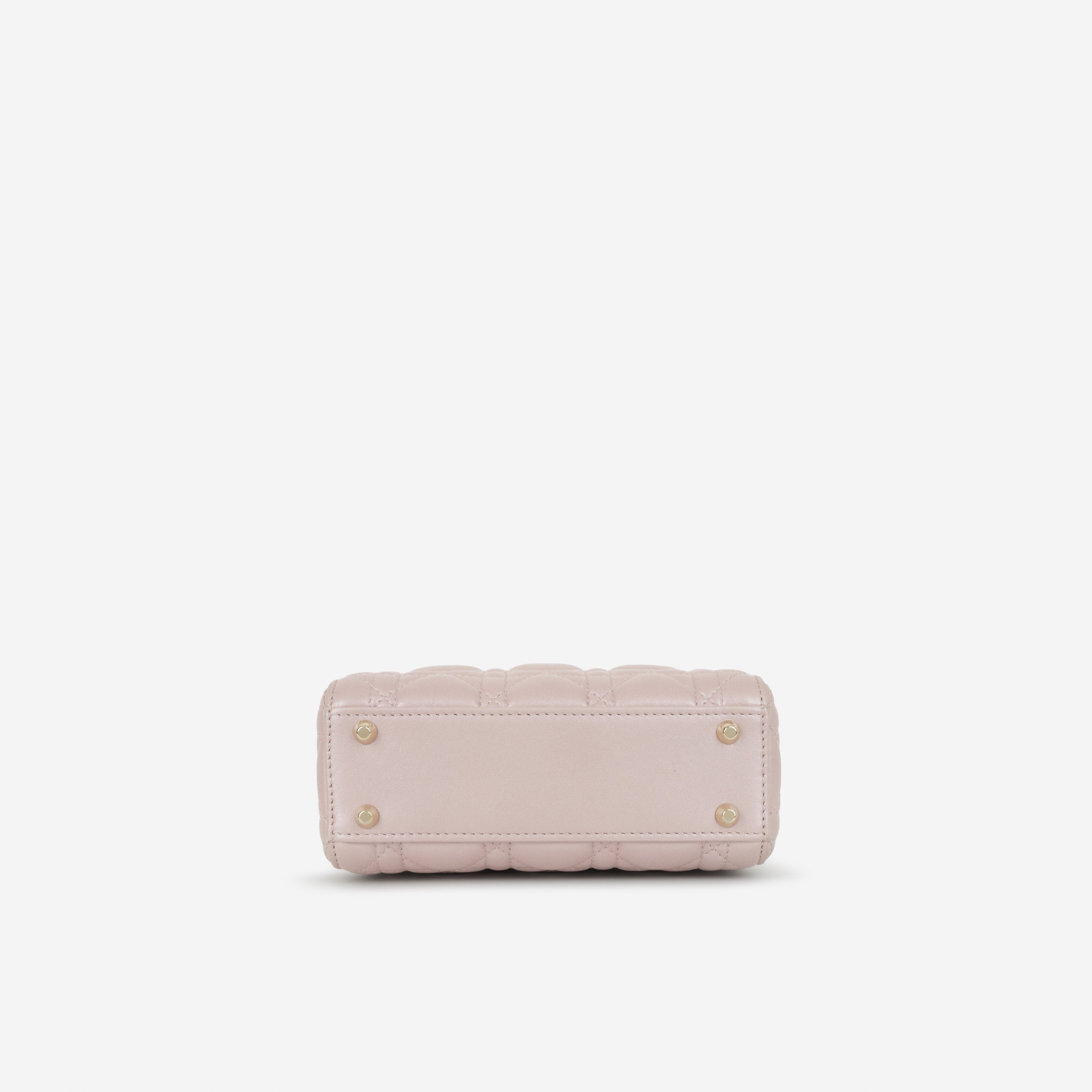 Dior Mini Lady Dior - Pearlescent Pink Lambskin | Champagne Gold Hardware