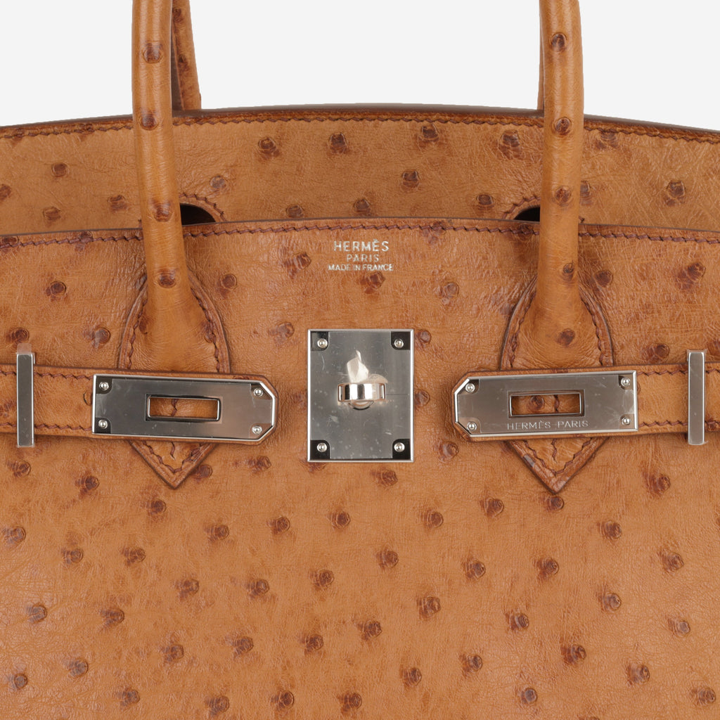 Hermès Birkin 30 - Natural Sable Ostrich | Palladium Hardware