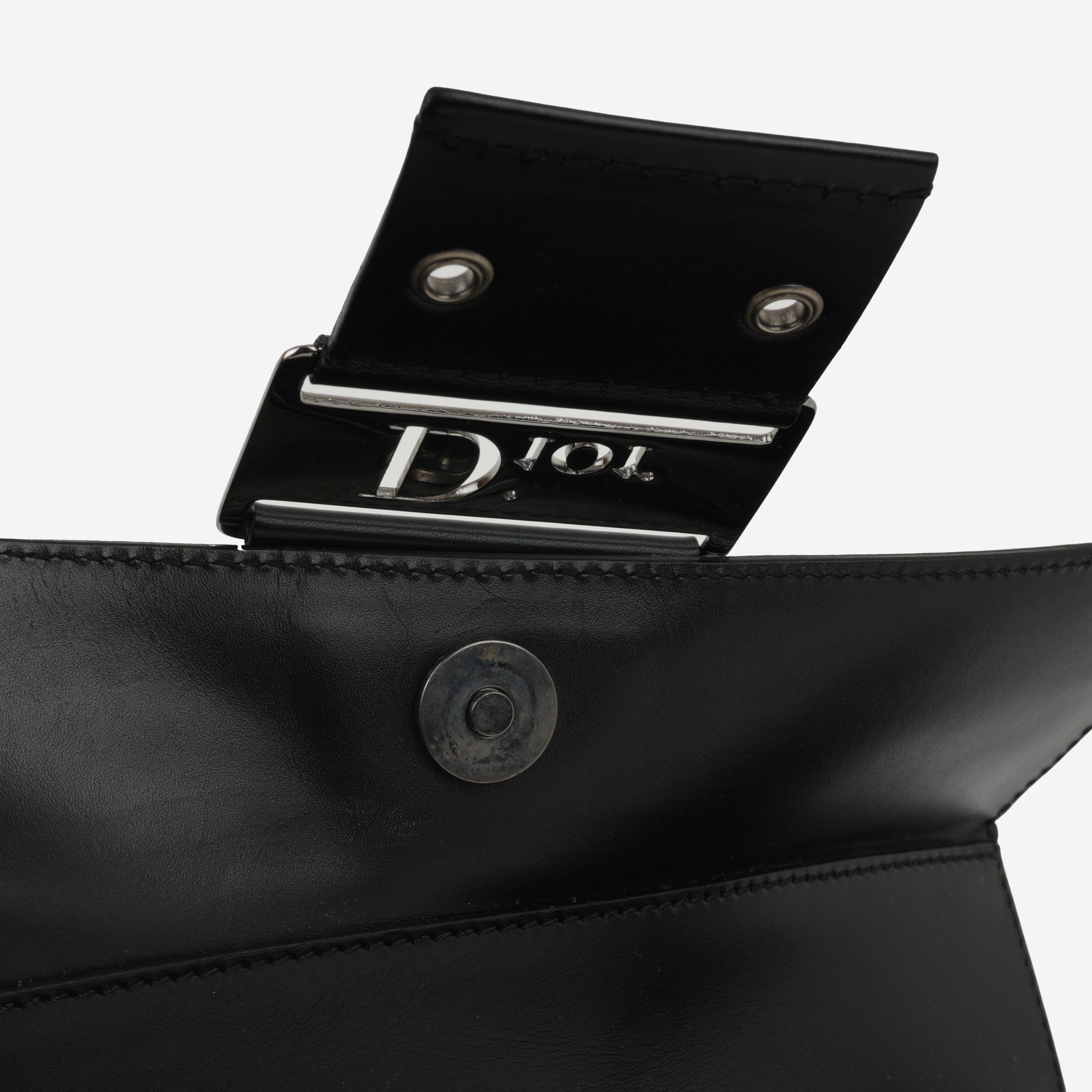 Dior Vintage Columbus Shoulder Bag - Black Oblique | Silver Hardware