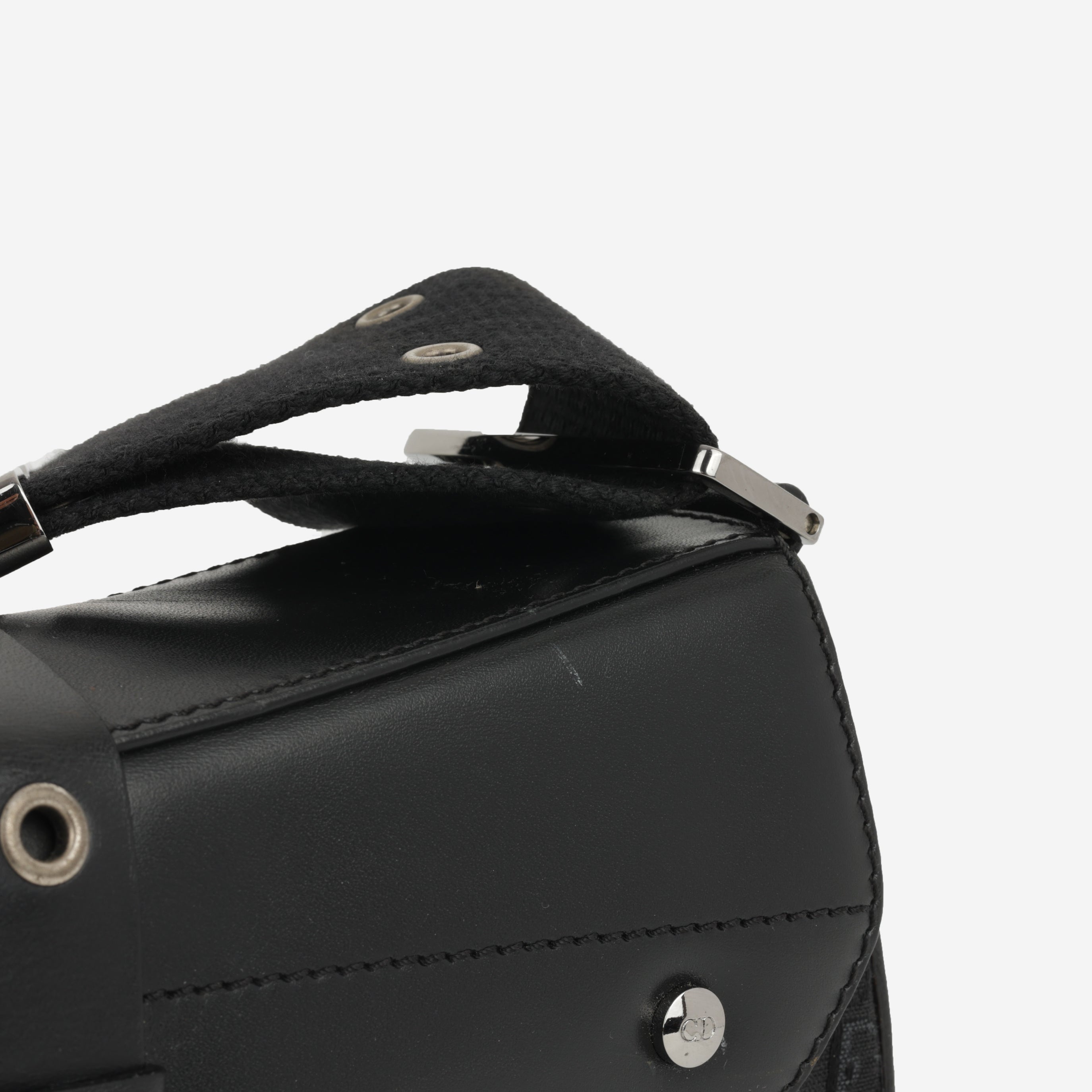 Dior Vintage Columbus Shoulder Bag - Black Oblique | Silver Hardware