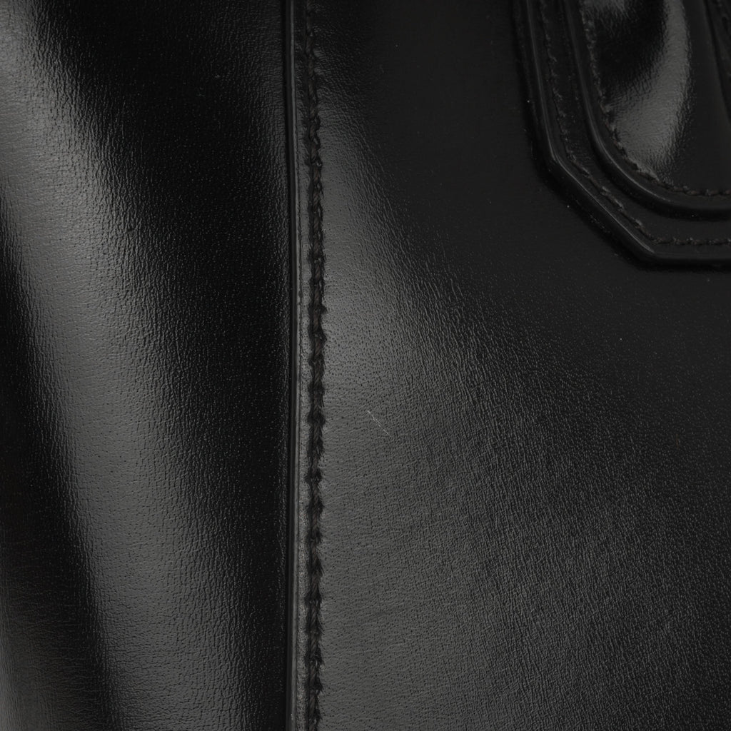 Givenchy Medium Antigona - Black Calfskin | Silver Hardware