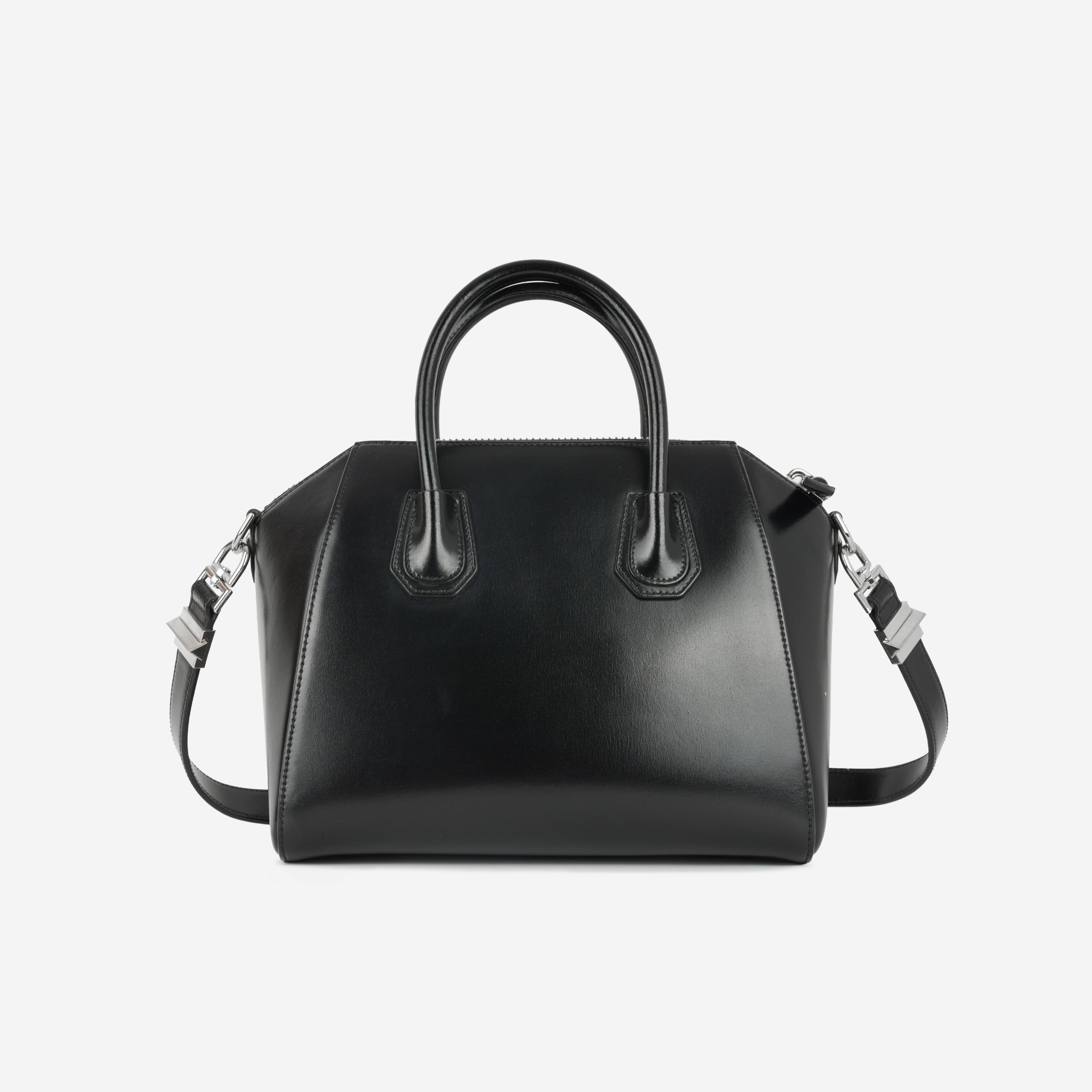 Givenchy Medium Antigona - Black Calfskin | Silver Hardware