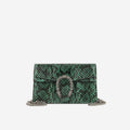 Gucci Super Mini Dionysus - Green Python | Antique Silver