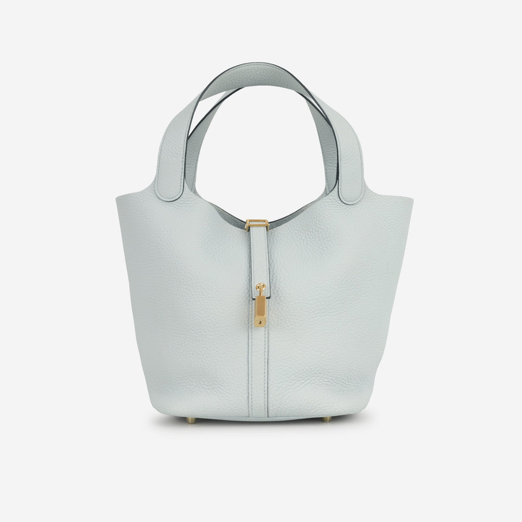 Hermès Picotin 22 - Bleu Pale Clemence | Permabrass Hardware
