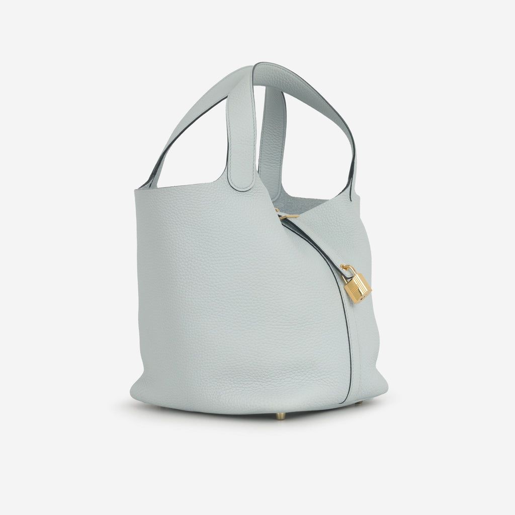 Hermès Picotin 22 - Bleu Pale Clemence | Permabrass Hardware