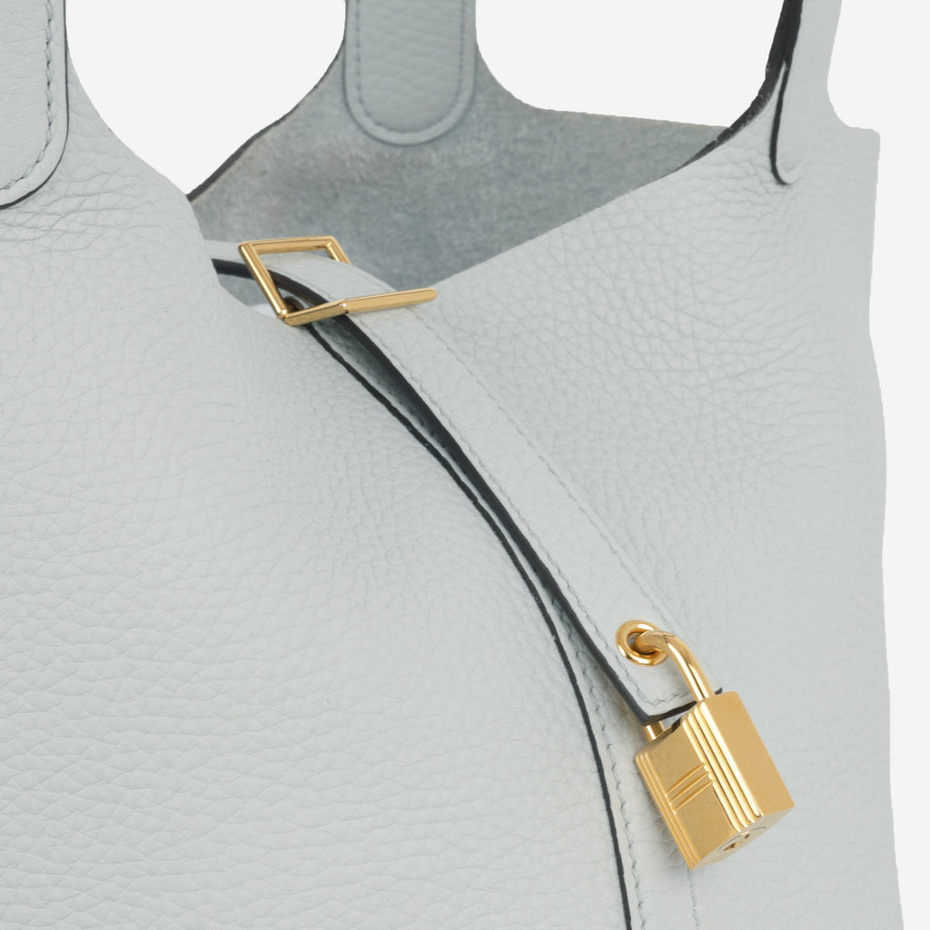 Hermès Picotin 22 - Bleu Pale Clemence | Permabrass Hardware