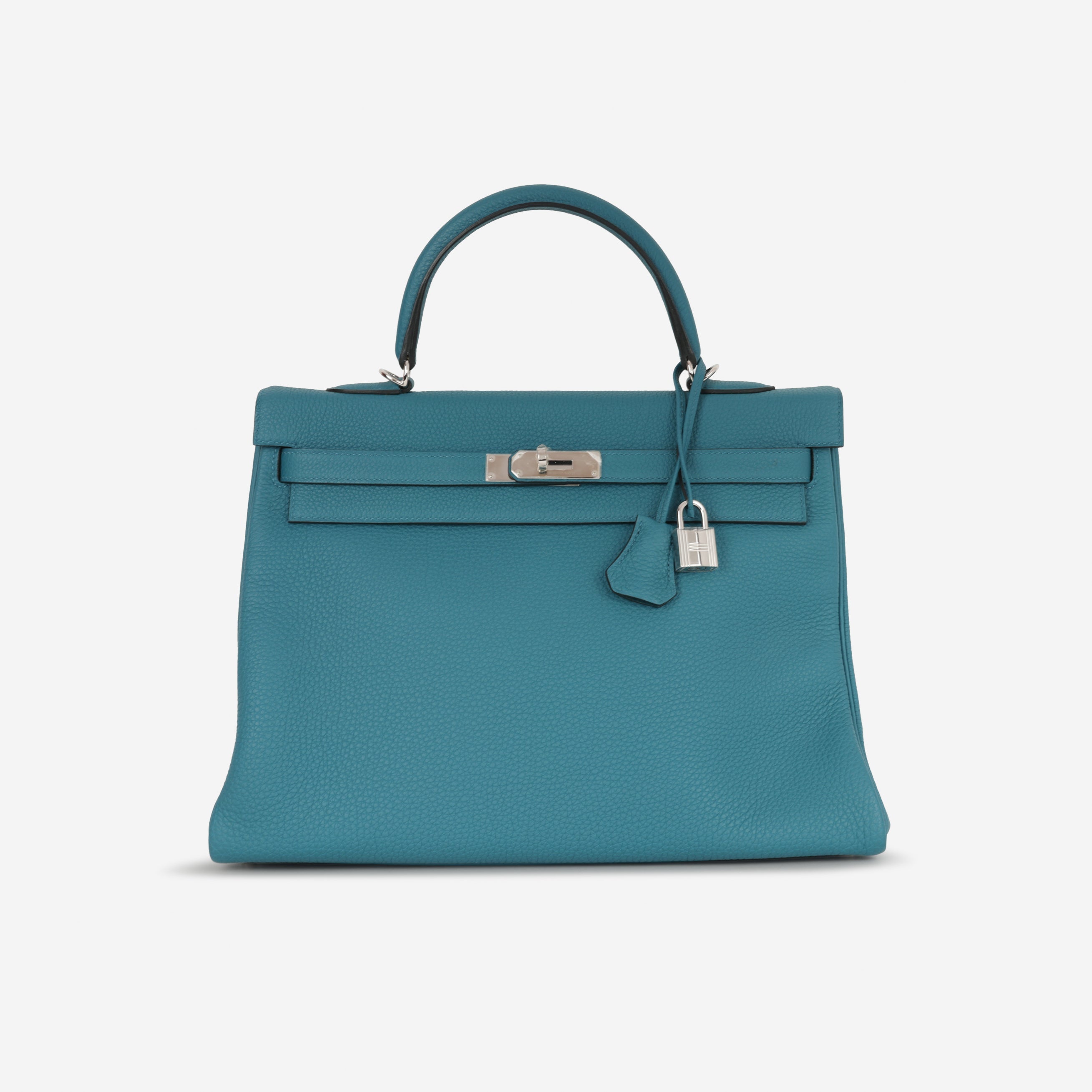 Hermès Kelly 32 - Blue Izmir Togo | Palladium Hardware