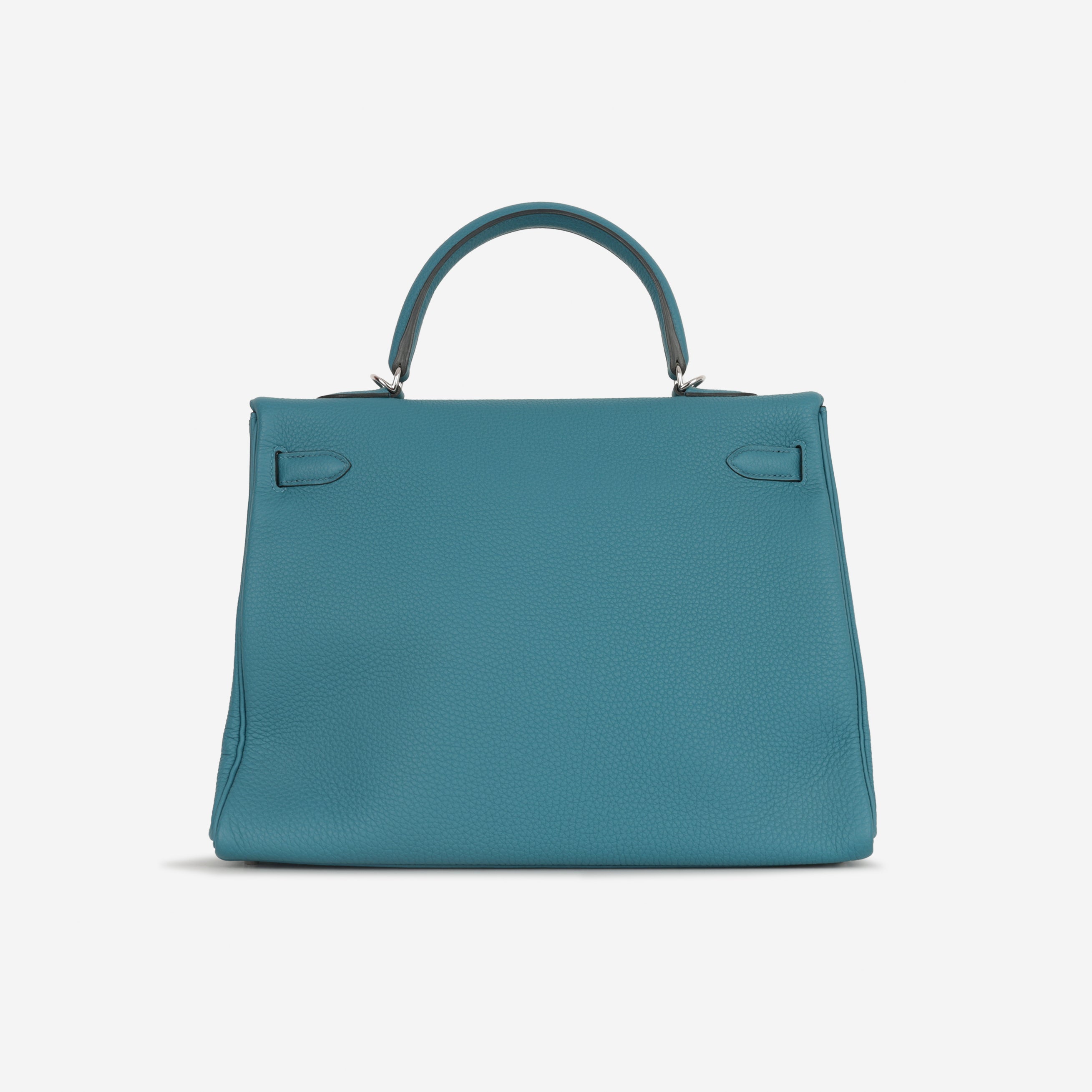 Hermès Kelly 32 - Blue Izmir Togo | Palladium Hardware