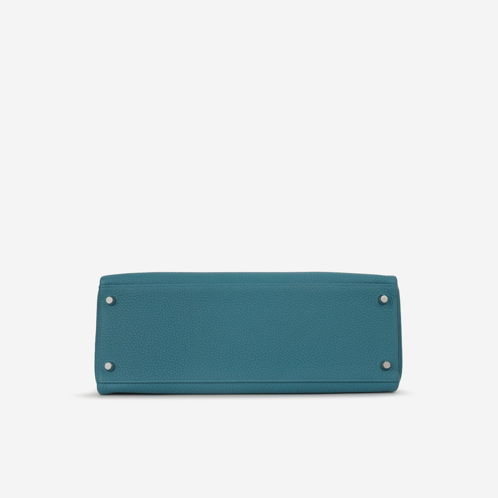 Hermès Kelly 32 - Blue Izmir Togo | Palladium Hardware