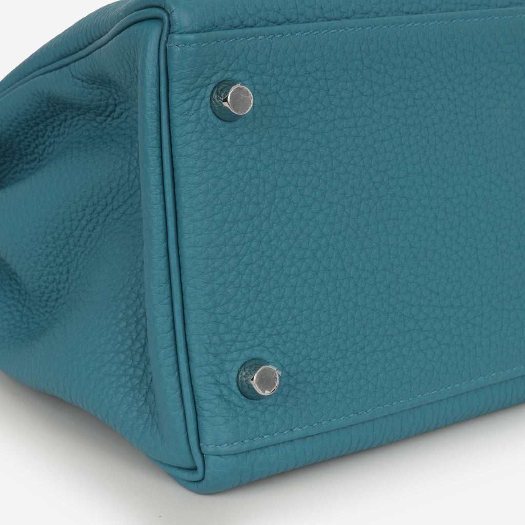 Hermès Kelly 32 - Blue Izmir Togo | Palladium Hardware